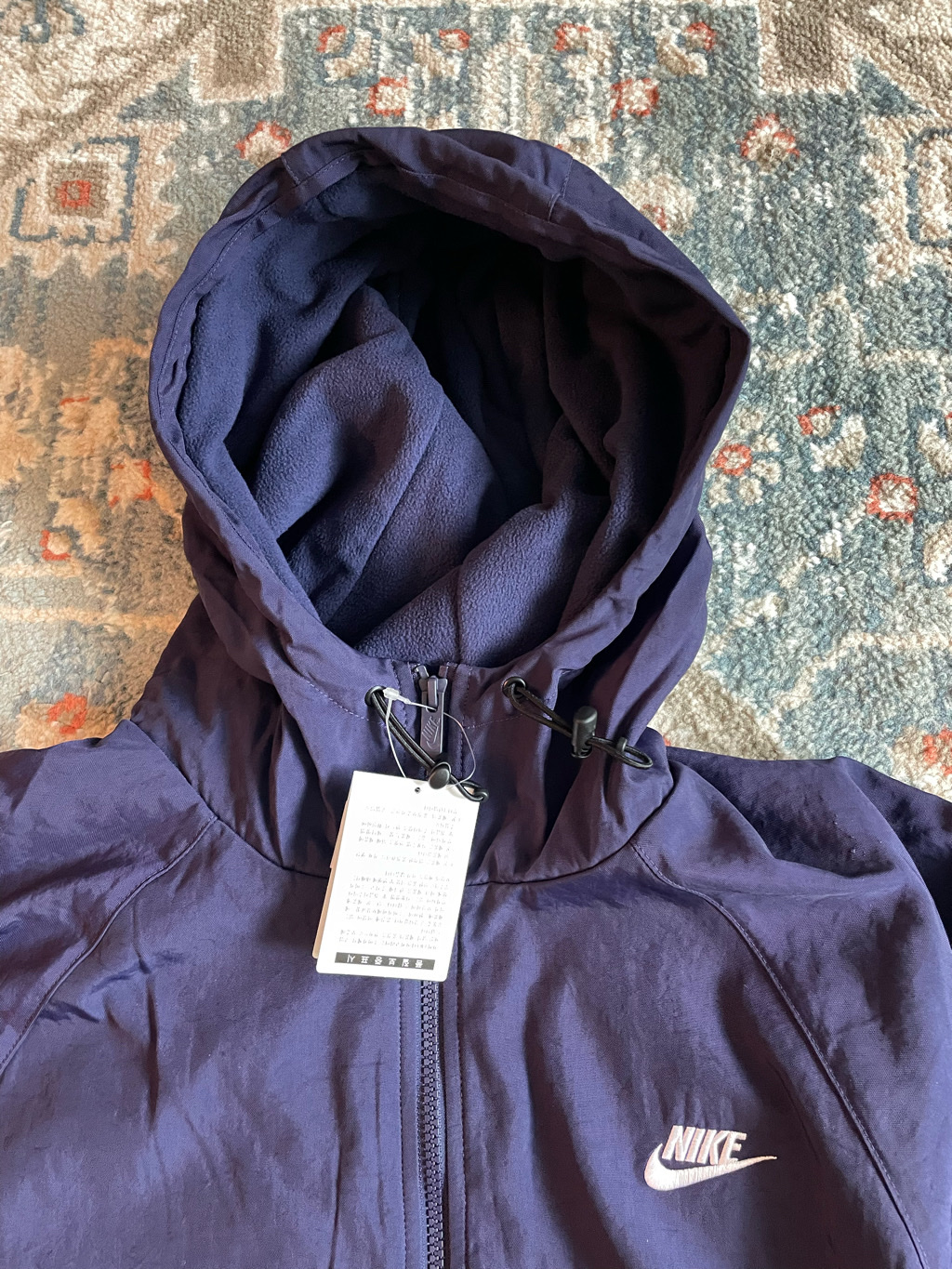 Nike NSW Windrunner Loose Hooded Jacket Purple Ink - Asia 착용 스타일 - 2