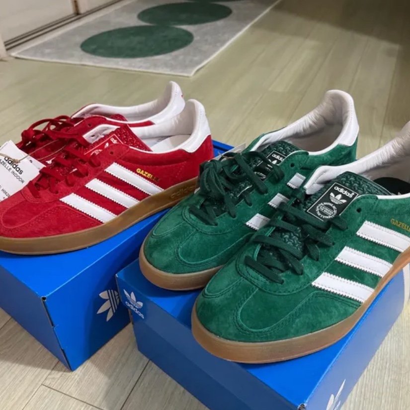 Adidas Gazelle Indoor Scarlet 착용 스타일