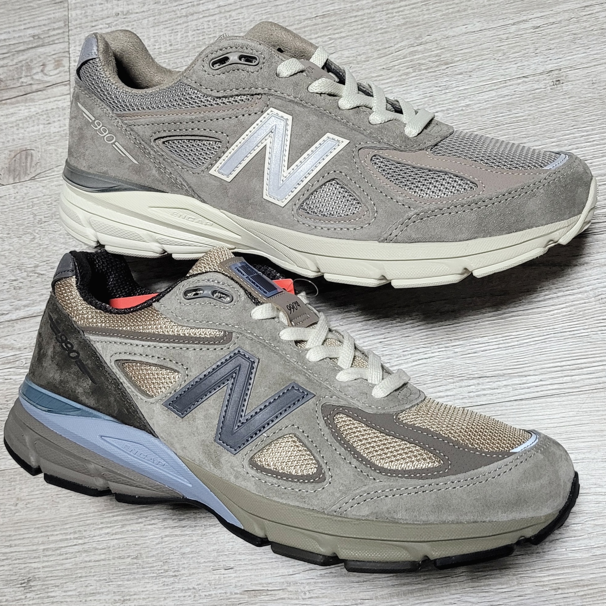 New Balance x Auralee 990v4 Made in USA London Fog, Red Wing 6 Inch Classic Moc Toe 1907 Copper Rough & Tough - D 착용 스타일 - 6