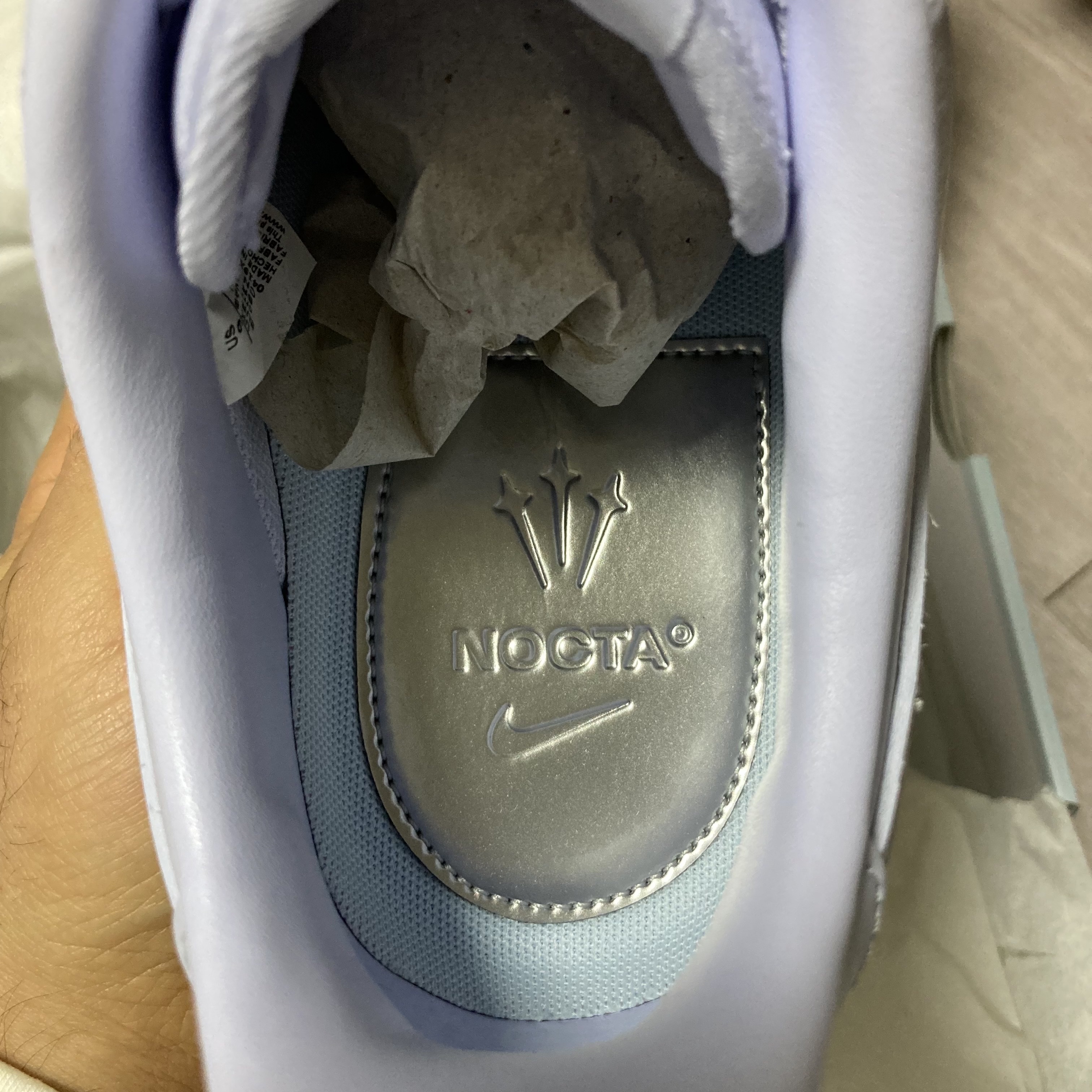 Nike x Drake Nocta Air Force 1 Low SP Certified Lover Boy Palest Purple Cobalt Tint 착용 스타일 - 5