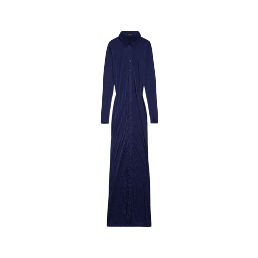 (W) Balenciaga Stretch Maxi Dress Dark Navy