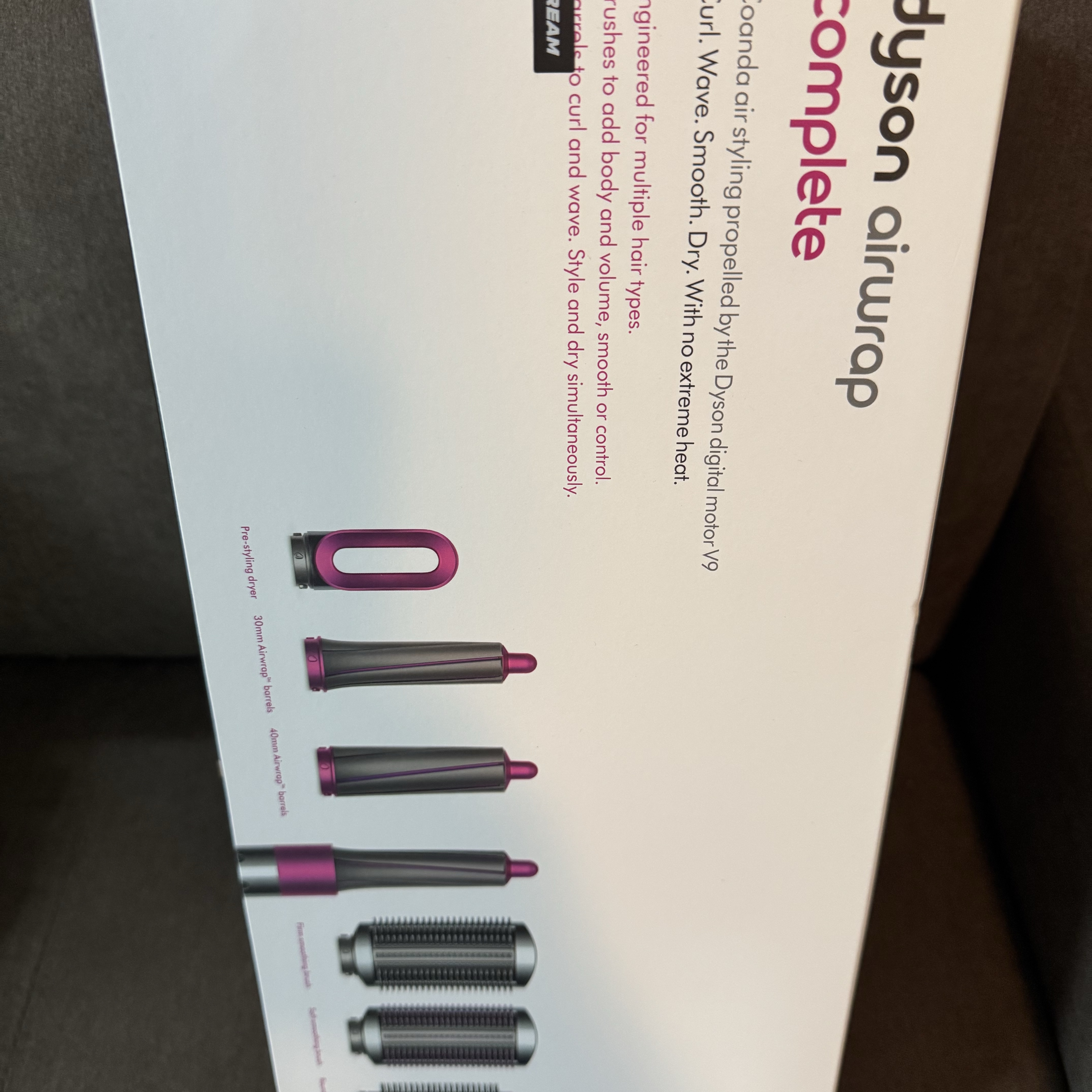 Dyson Airwrap Styler Complete Nickel Fuchsia (Korean Ver.) 착용 스타일