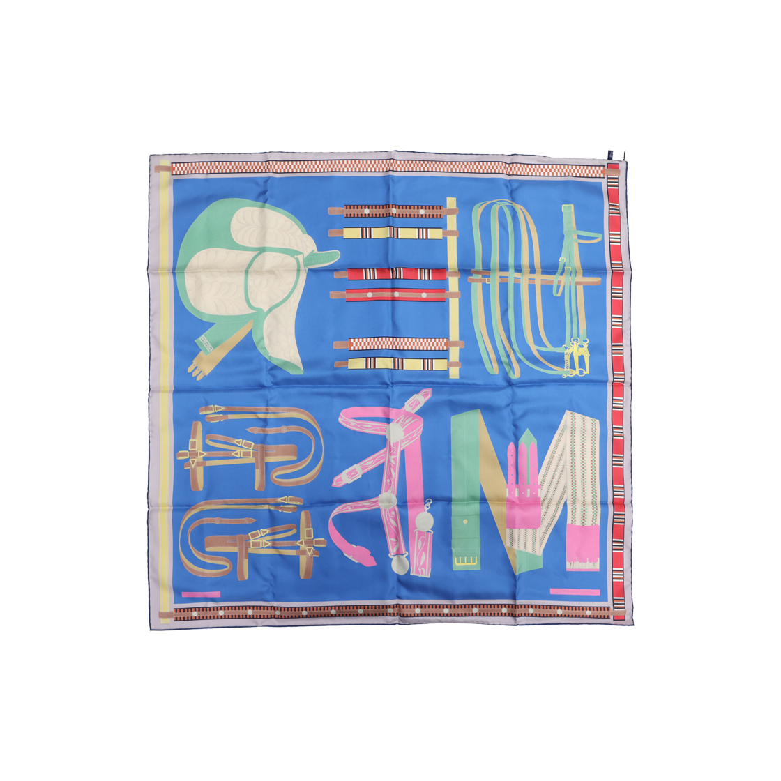 에르메스 H004039S 레트레스 에퀘스트레 스카프 90(Hermes H004039S Letteres Equestre Scarf 90) - 2