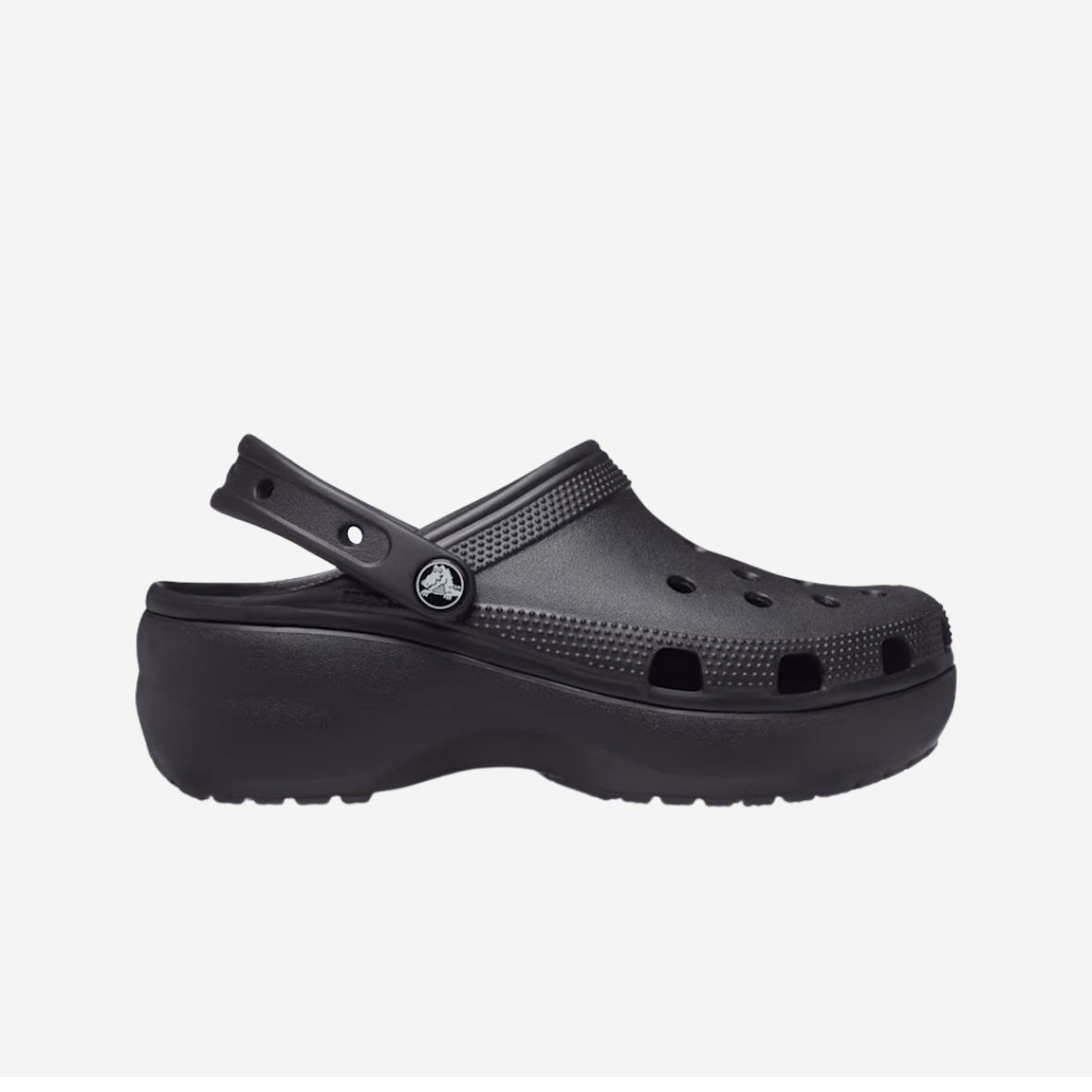 (W) Crocs Classic Platform Clog Black 착용 스타일
