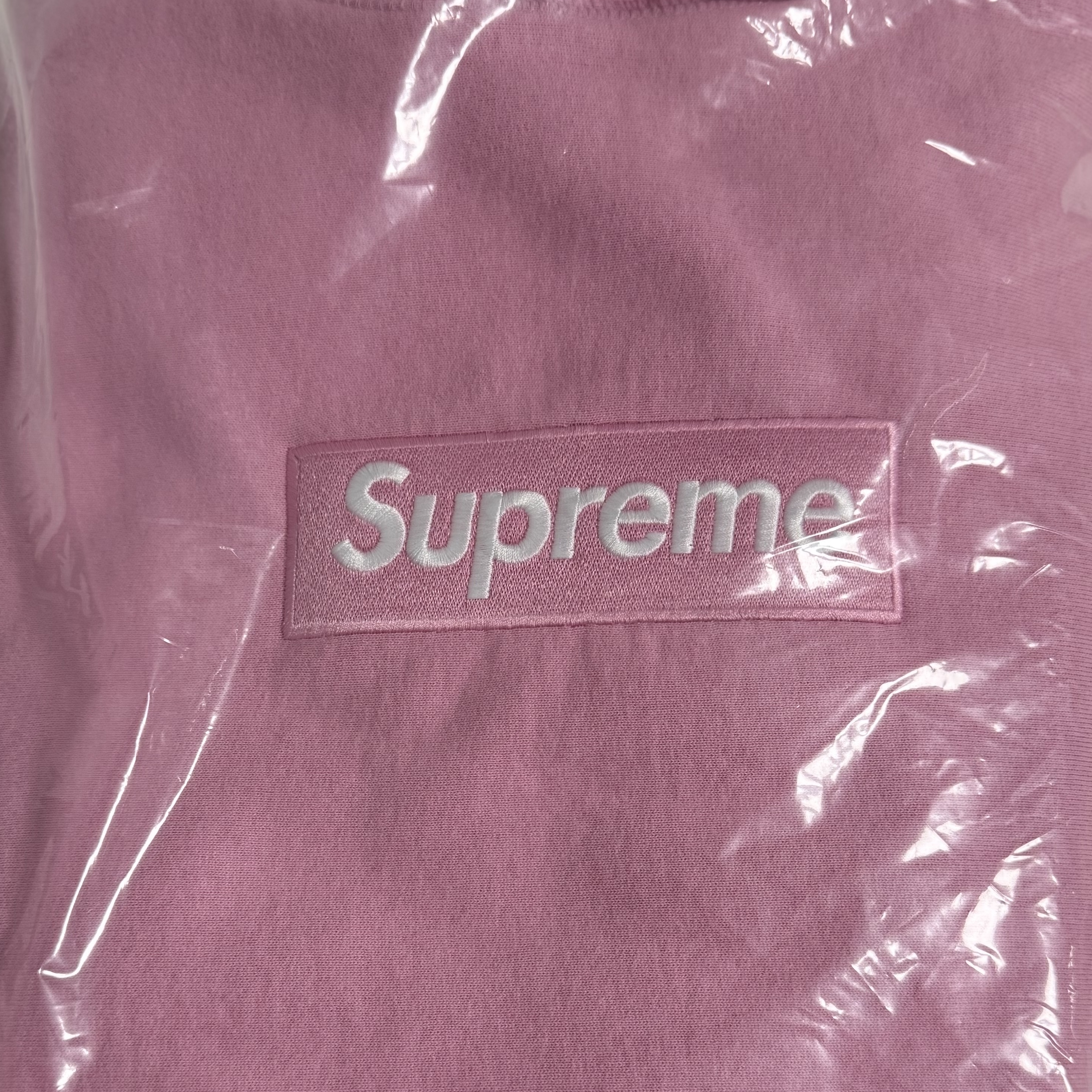 Supreme Box Logo Hooded Sweatshirt Dusty Pink - 24FW 착용 스타일