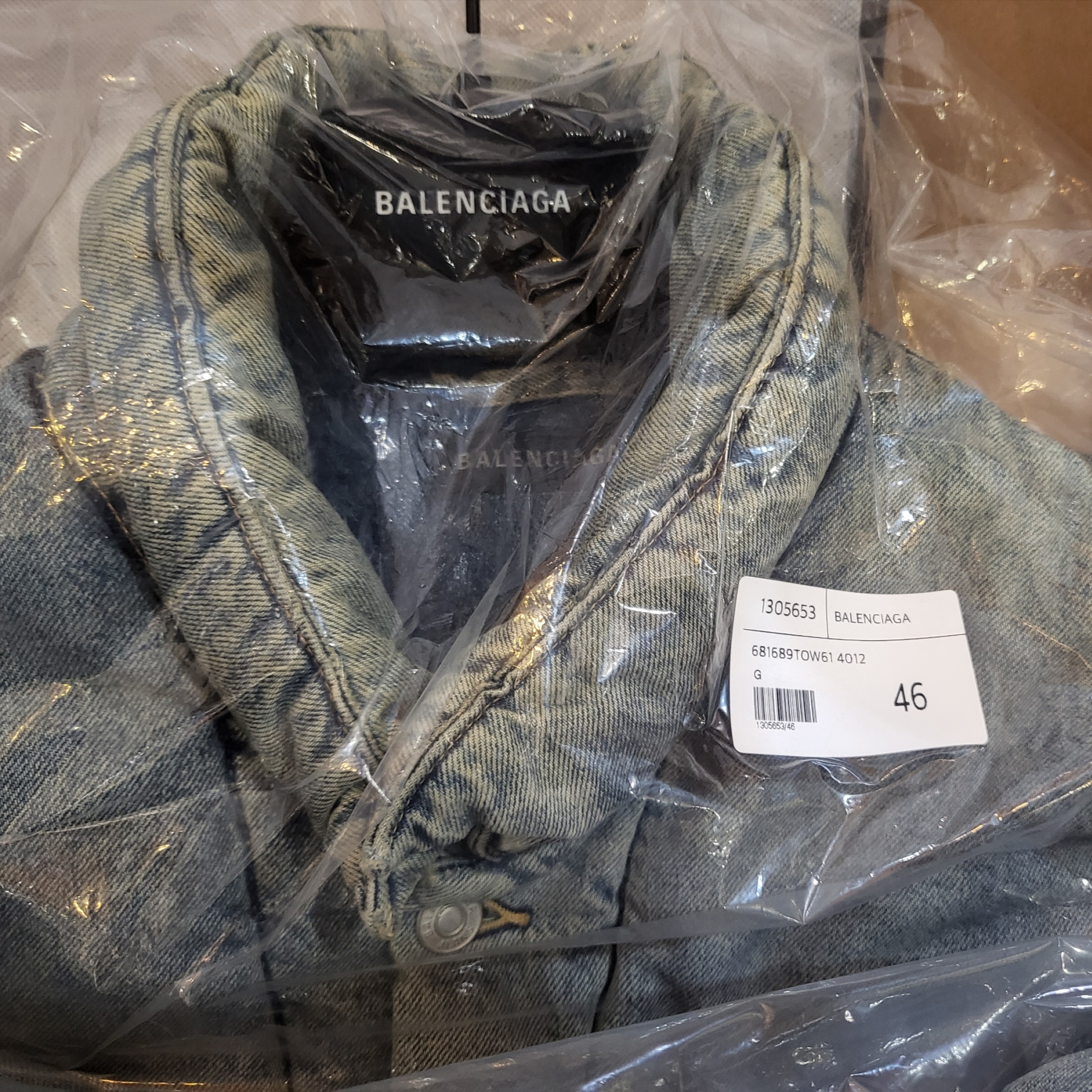 Balenciaga Padded Japanese Denim Jacket Indigo, Balenciaga Padded Jacket Light Blue 착용 스타일