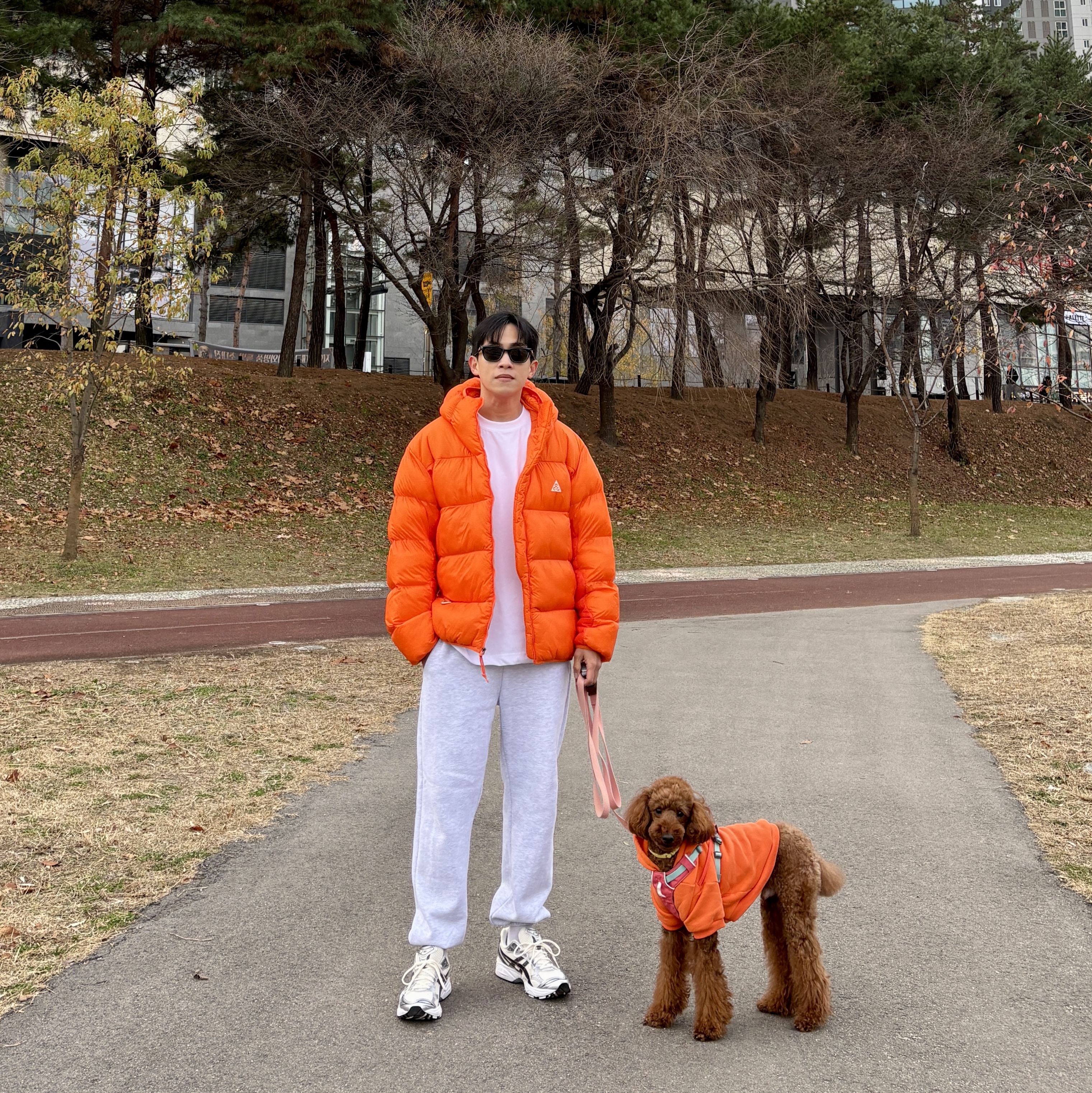Nike ACG Therma-Fit ADV Lunar Lake Puffer Jacket Safety Orange - Asia, Asics Gel-Kayano 14 Cream Black 착용 스타일 - 3