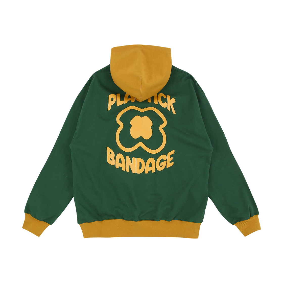 플라스틱 밴디지 플라워 써클 로고 후디 그린/옐로우(Plastick Bandage Plower Circle Logot Hoodie Green/Yellow) - 2