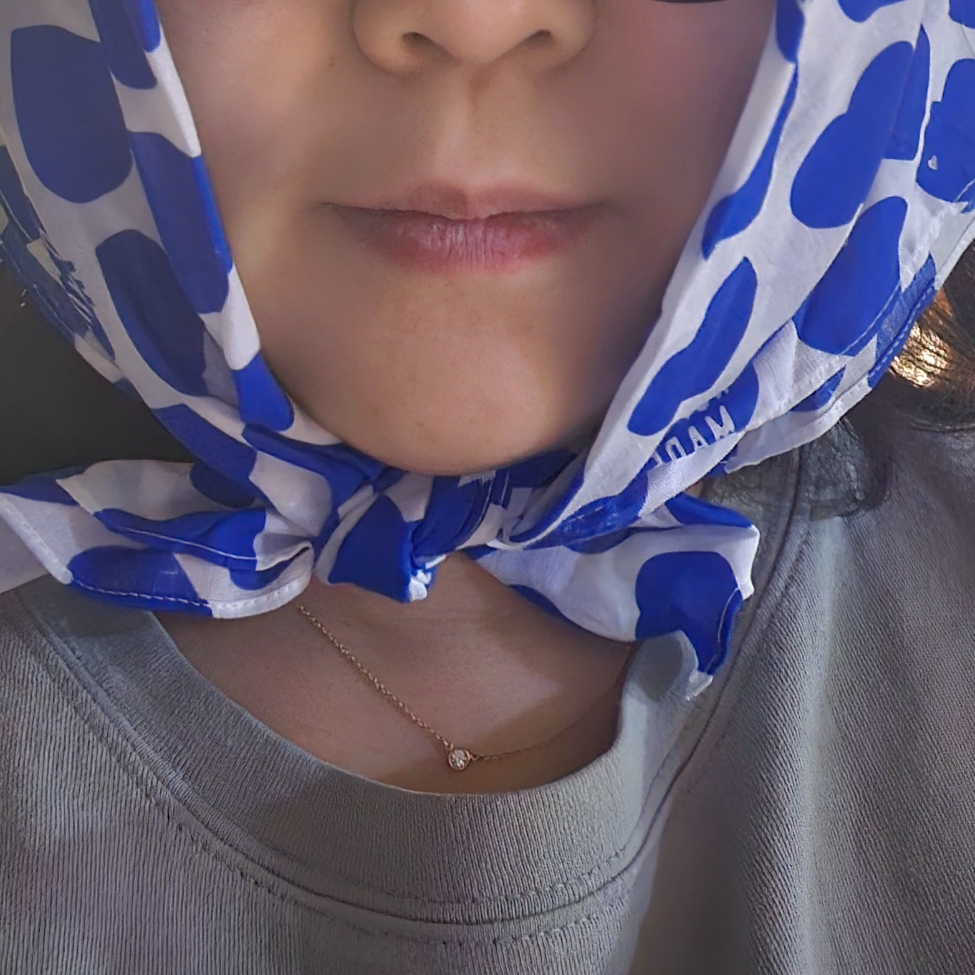 Human Made Big Bandana #2 Navy 착용 스타일 - 7