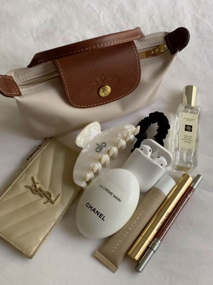 Longchamp Le Pliage Original Handle Pouch Paper, Jo Malone English Pear & Sweet Pea Fluted Cologne 30ml 착용 스타일