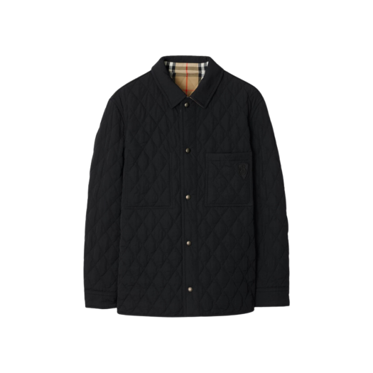 Burberry Reversible Quilted Nylon Brighton Overshirt Black