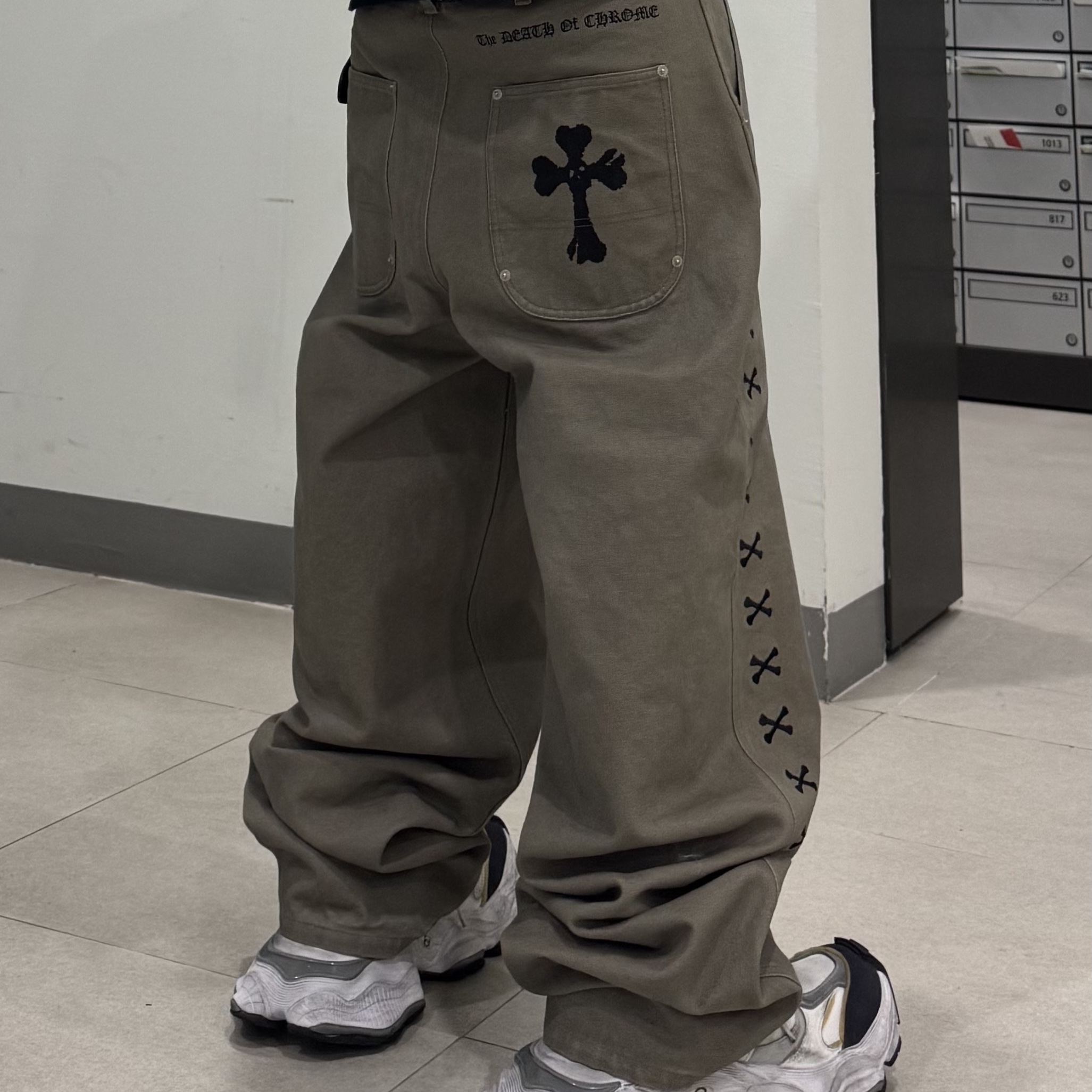 Converse x Drkshdw Turbowpn Pelican, Converse x Drkshdw Turbowpn Black Cream 착용 스타일 - 2