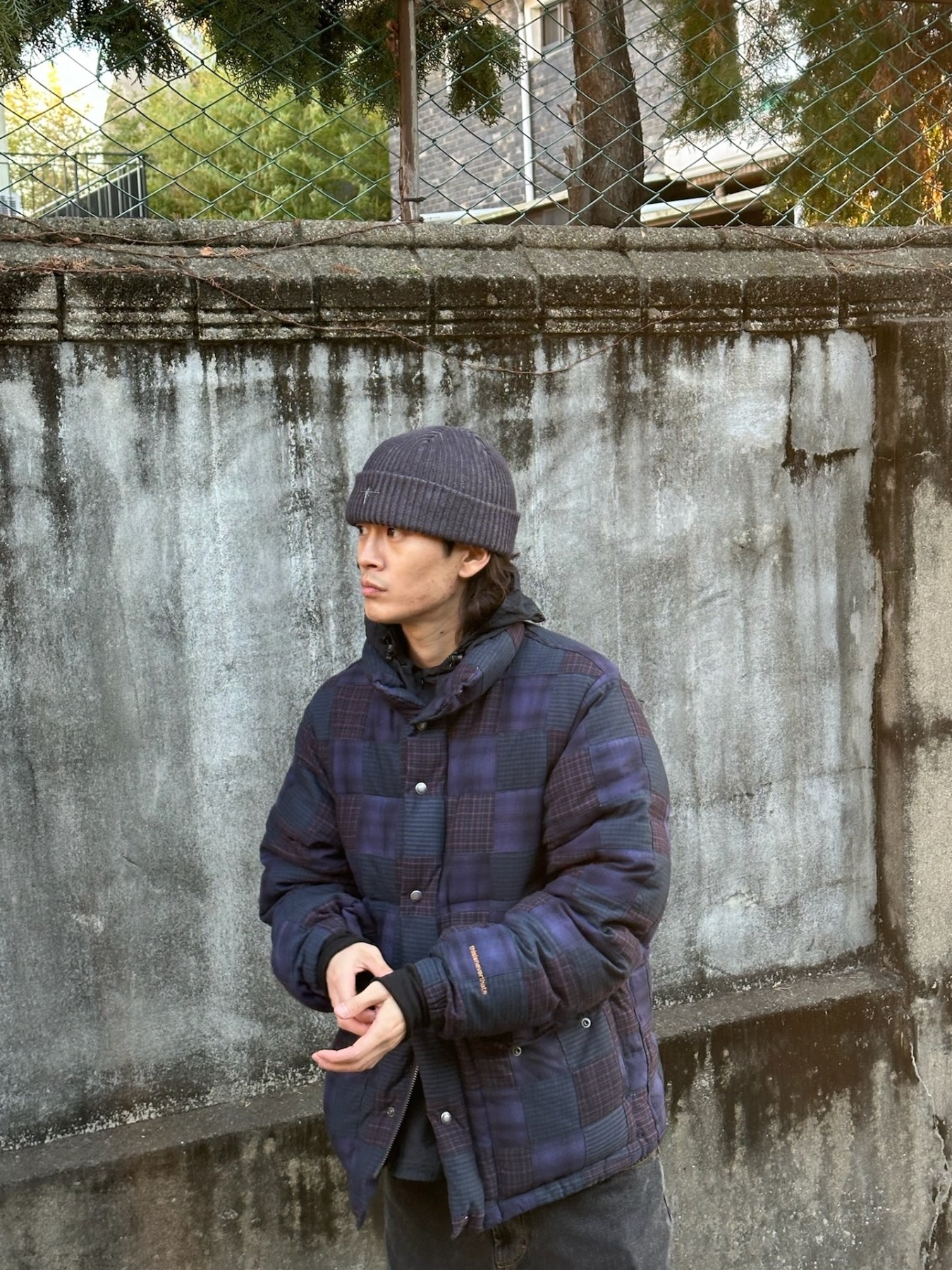 Supreme Repeat Stitch Anorak Black - 23SS 착용 스타일 - 2