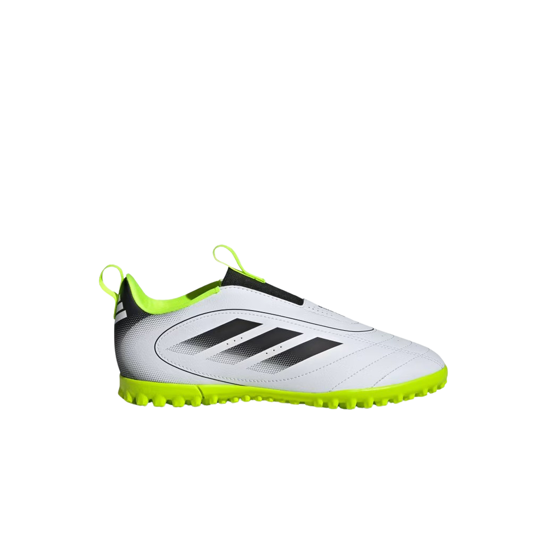 JP5789 (Kids) Adidas Goletto IX Laceless Turf Cloud White Core Black