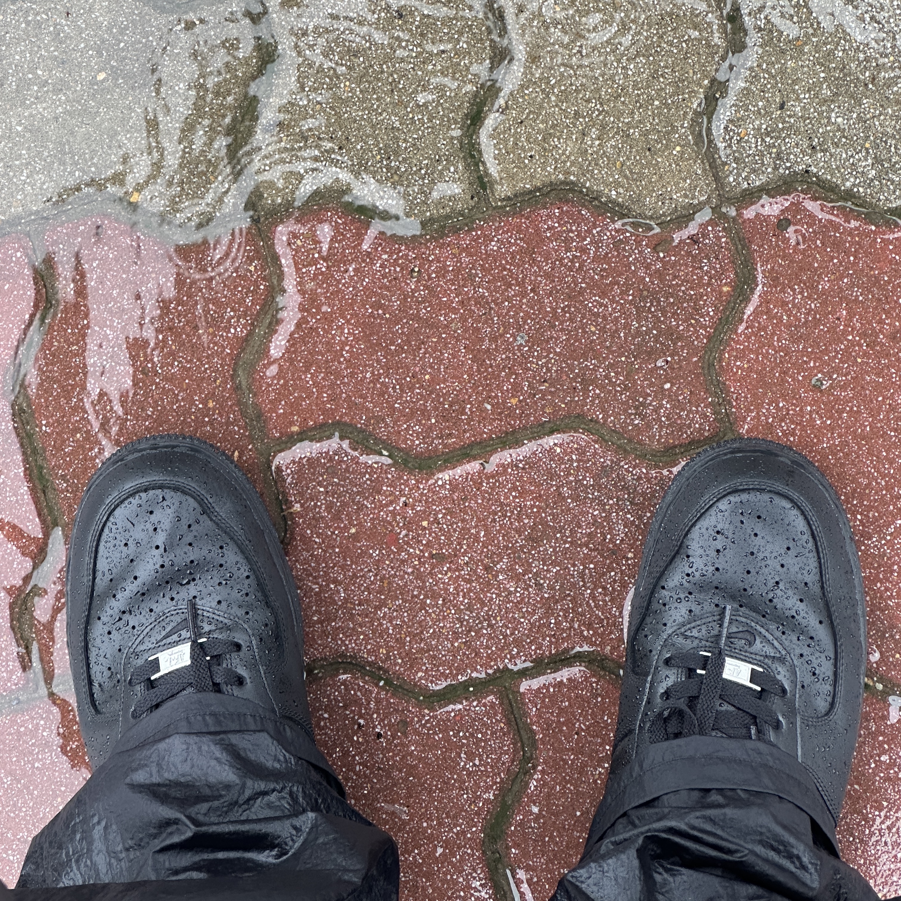 Nike x Supreme Air Force 1 Low Black 착용 스타일