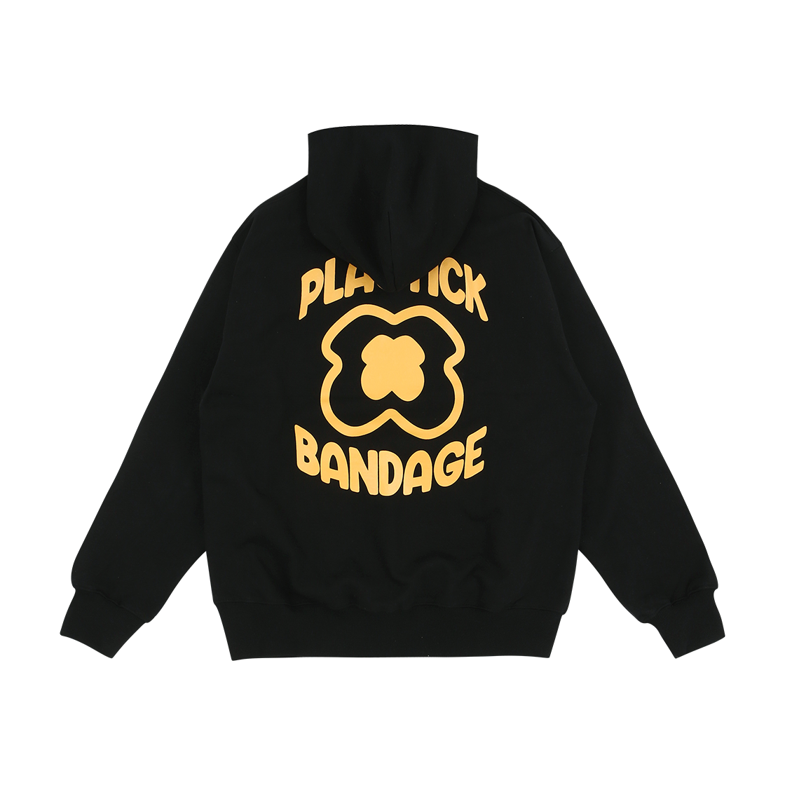 플라스틱 밴디지 플라워 써클 로고 후디 블랙(Plastick Bandage Plower Circle Logo Hoodie Black) - 2