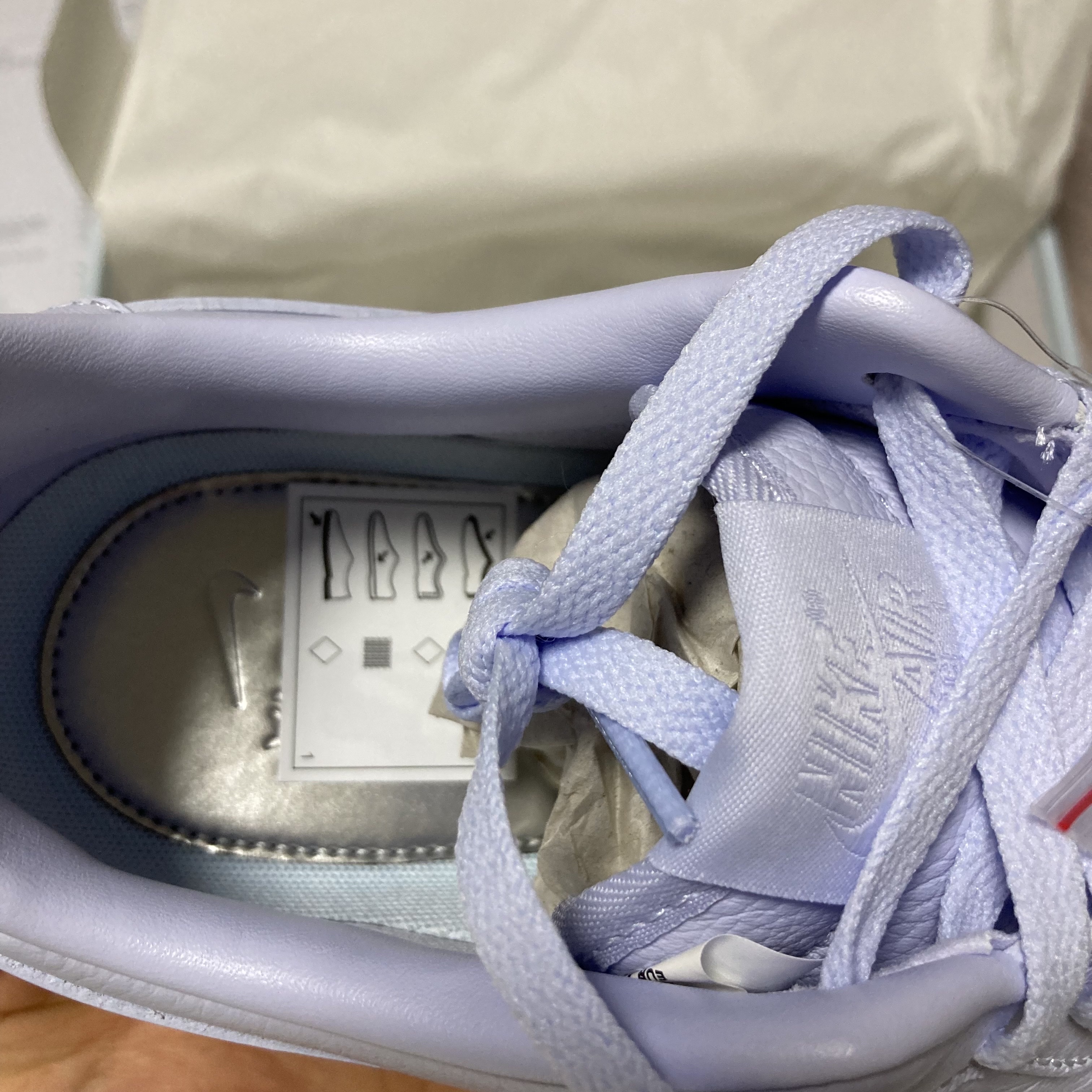 Nike x Drake Nocta Air Force 1 Low SP Certified Lover Boy Palest Purple Cobalt Tint 착용 스타일 - 6