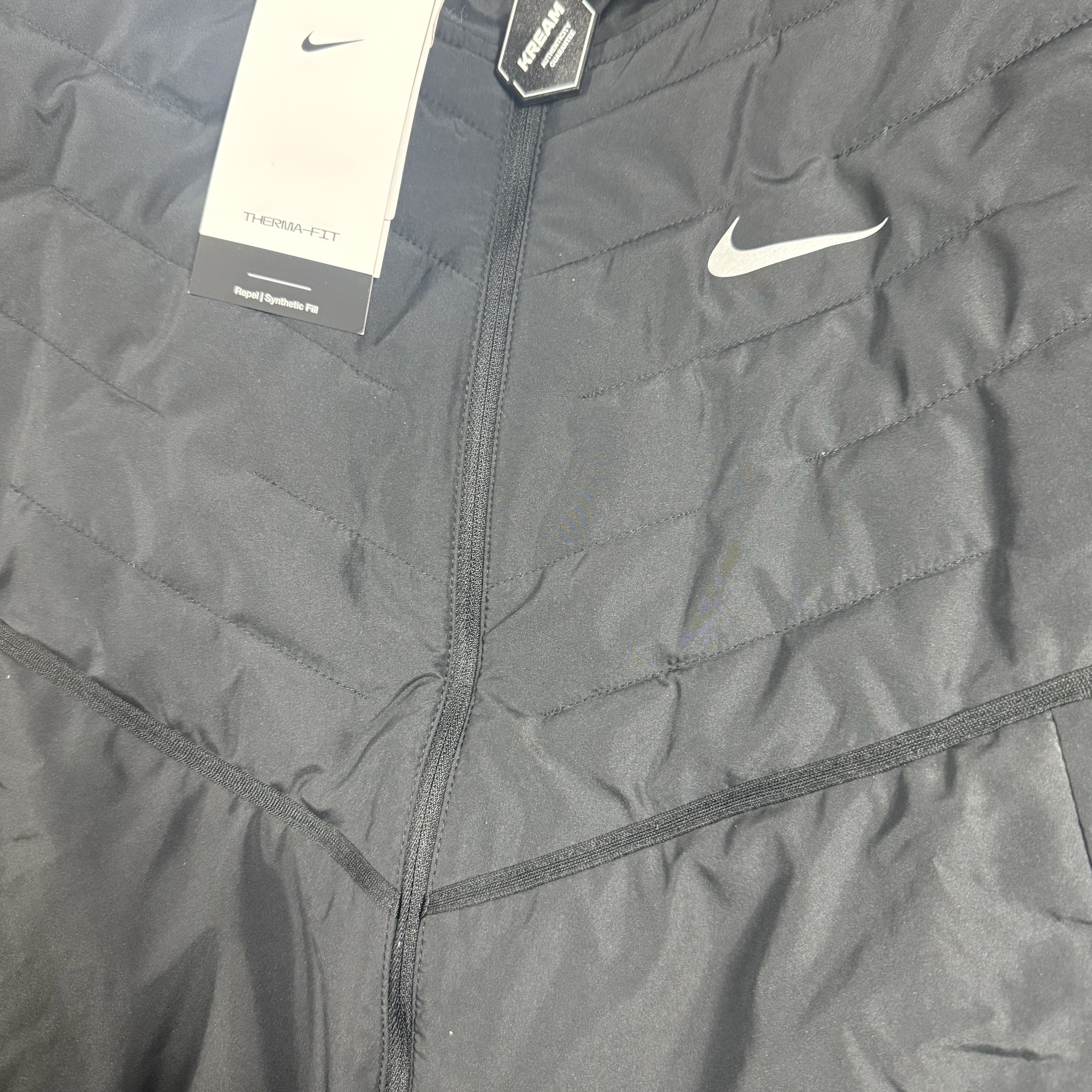 Nike Therma-Fit Repel Synthetic Fill Running Jacket Black - Asia 착용 스타일
