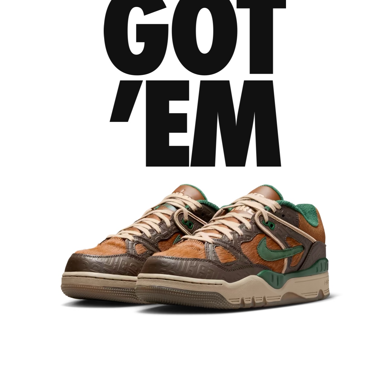 Nike x Nigo Air Force 3 Low SP Baroque Brown and Pecan 착용 스타일