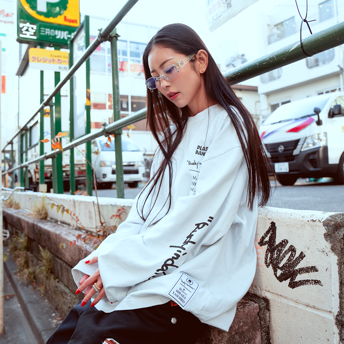 PB X 미하라 야스히로 롱슬리브 피그먼트 라이트블루(PB X Mihara Yasuhiro Long Sleeve Pigment Light blue) - 3