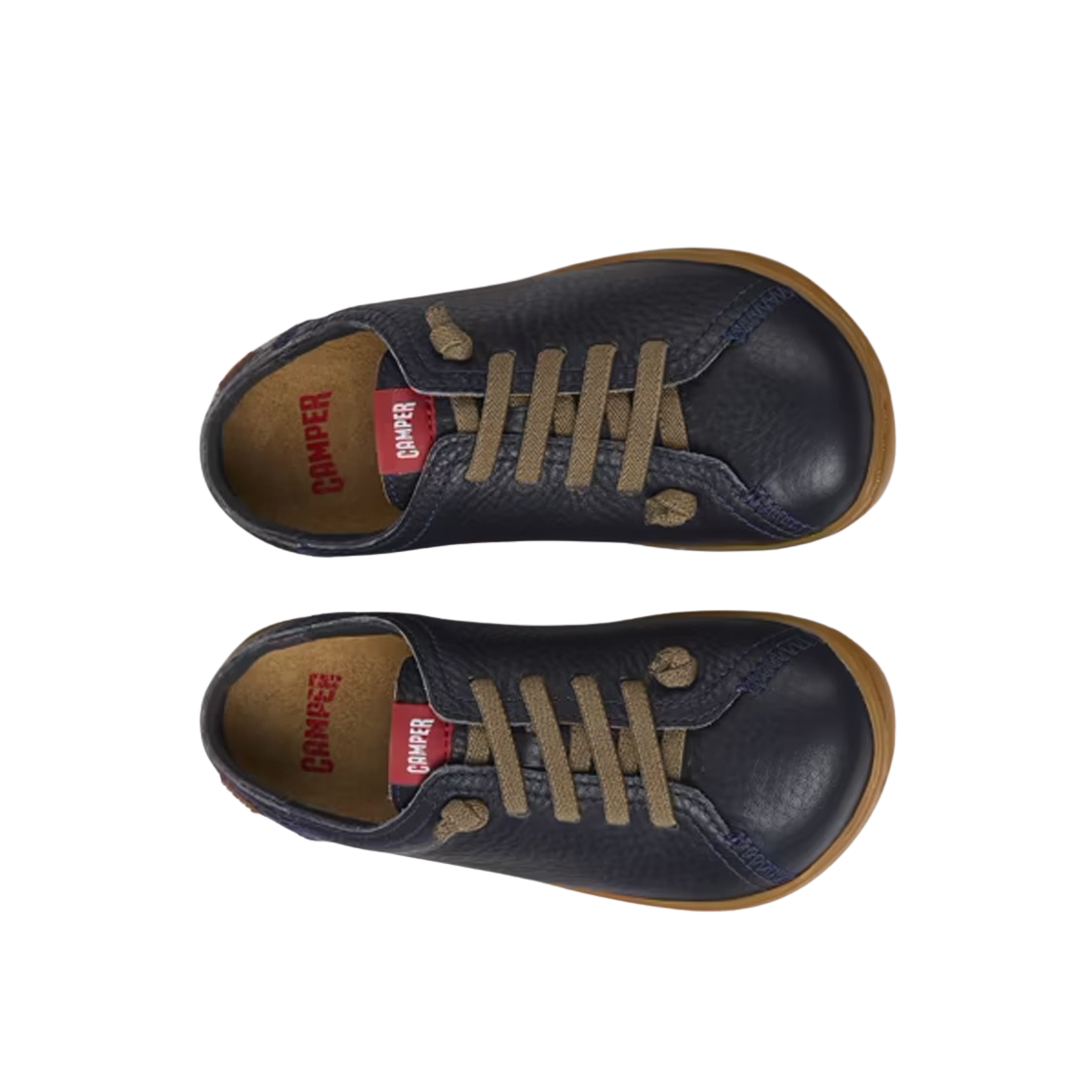(키즈) 캠퍼 페우 레더 슈즈 블루((Kids) Camper Peu Leather Shoes Blue) - 2