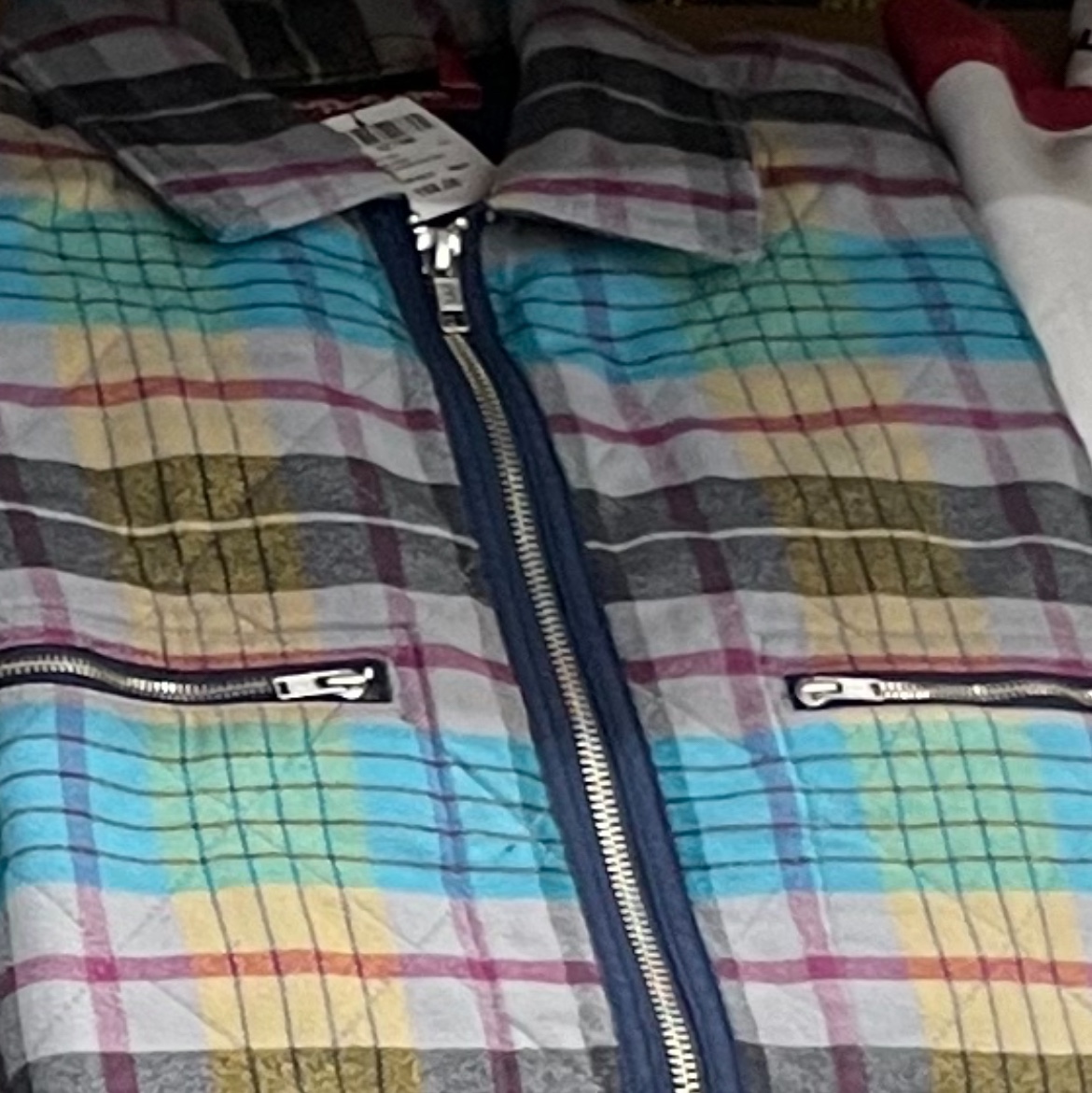 Supreme Quilted Flannel Zip Up Shirt Multicolor - 24FW 착용 스타일 - 2
