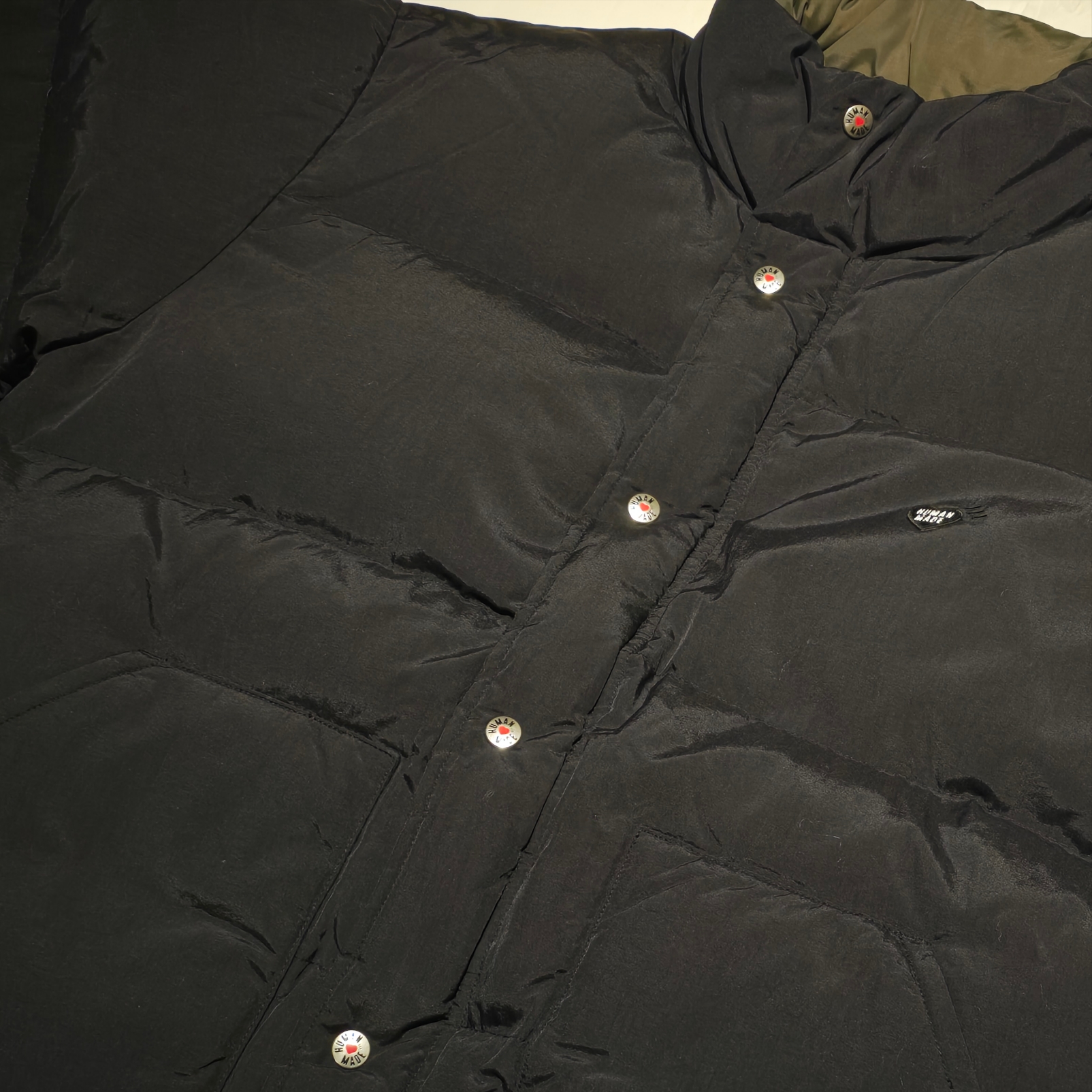 Human Made Reversible Down Jacket Black 착용 스타일