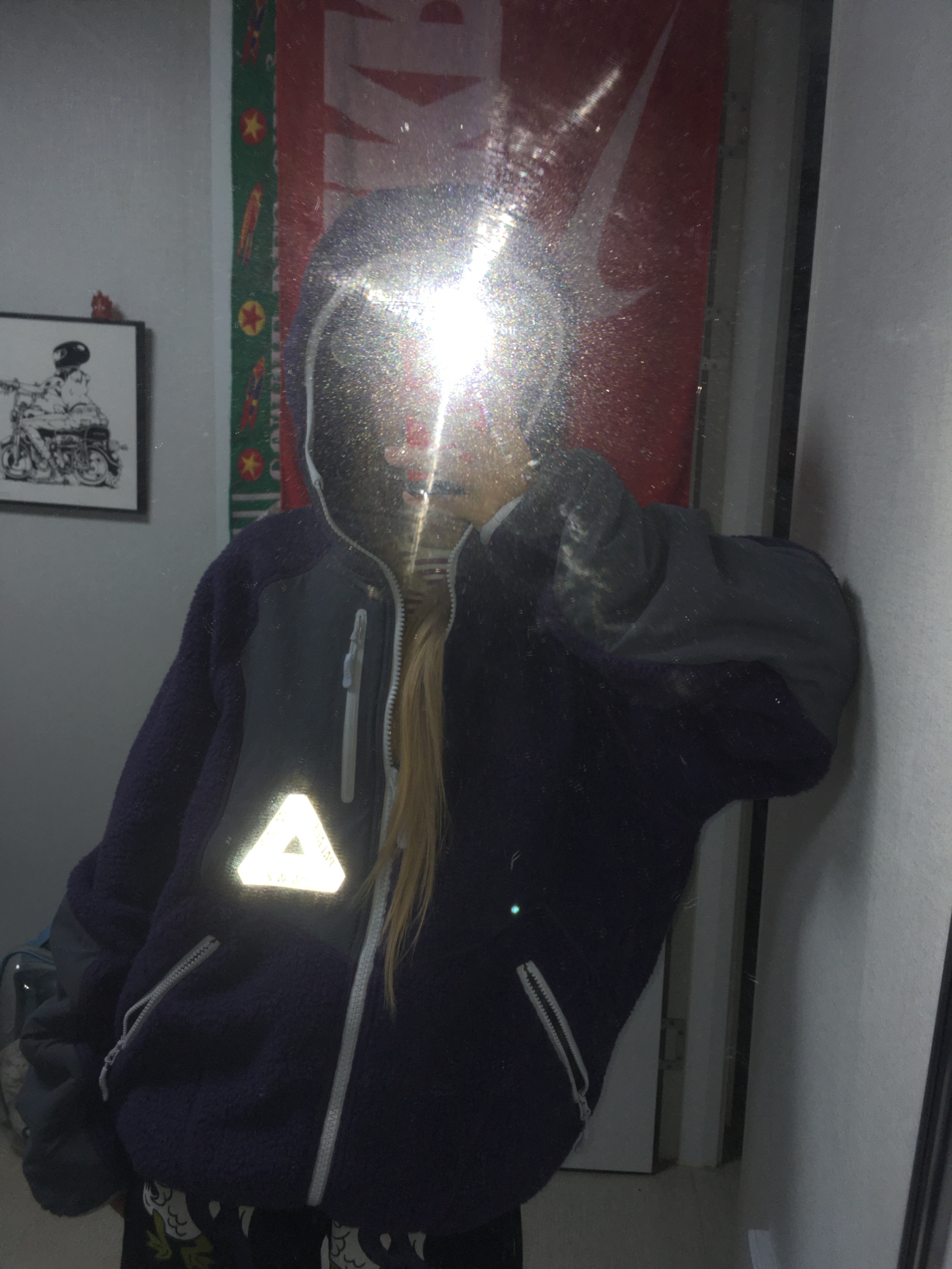 Palace Therma Fleece Jacket Purp - 24FW 착용 스타일