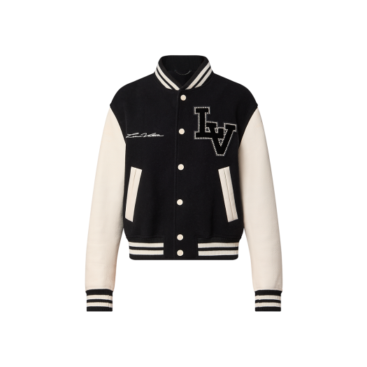 Louis Vuitton Signature Varsity Blouson Black White