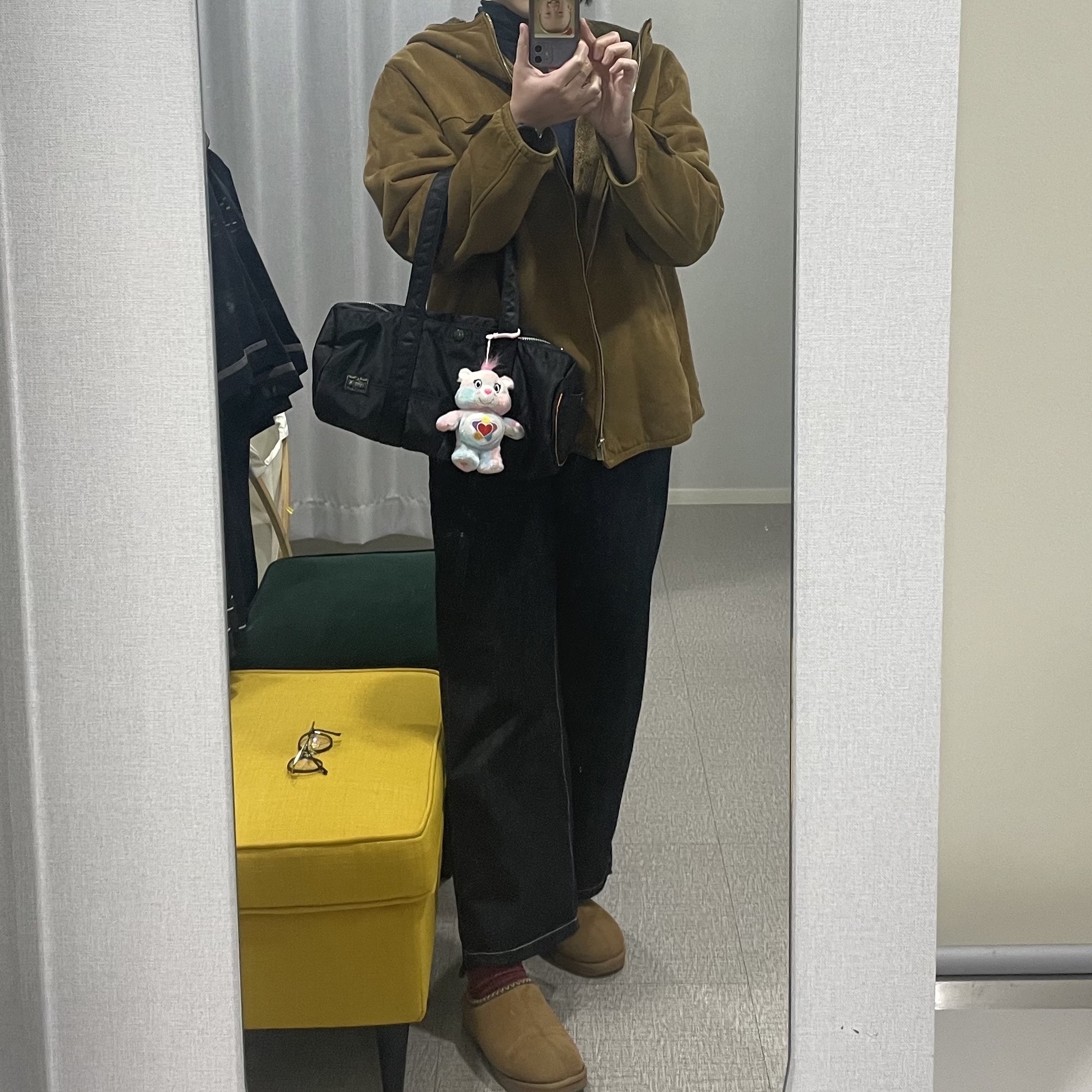 Porter Tanker Duffle Bag L Black 착용 스타일
