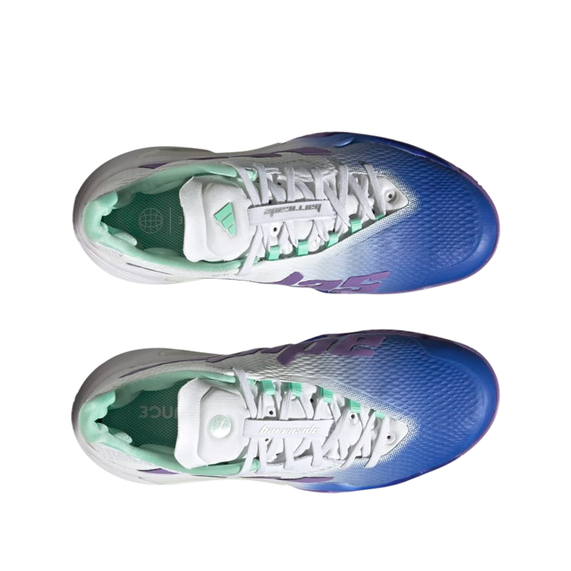(W) 아디다스 바리케이드 루시드 블루 바이올렛 퓨전((W) Adidas Barricade Lucid Blue Violet Fusion) - 2