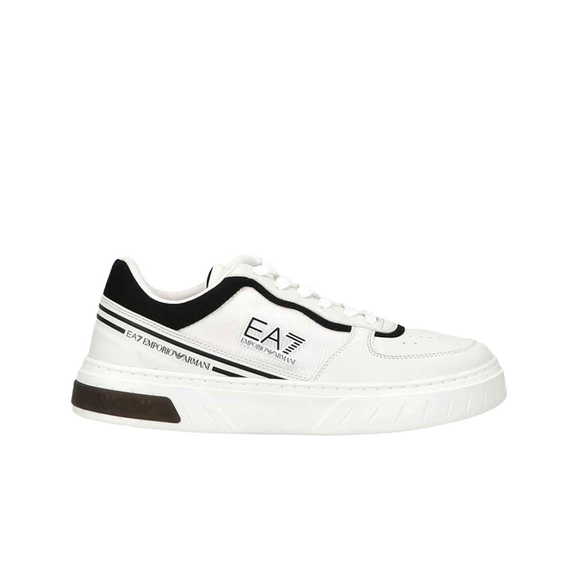 X8X173XK374U026 Emporio Armani EA7 Logo Patch Sneakers White Black