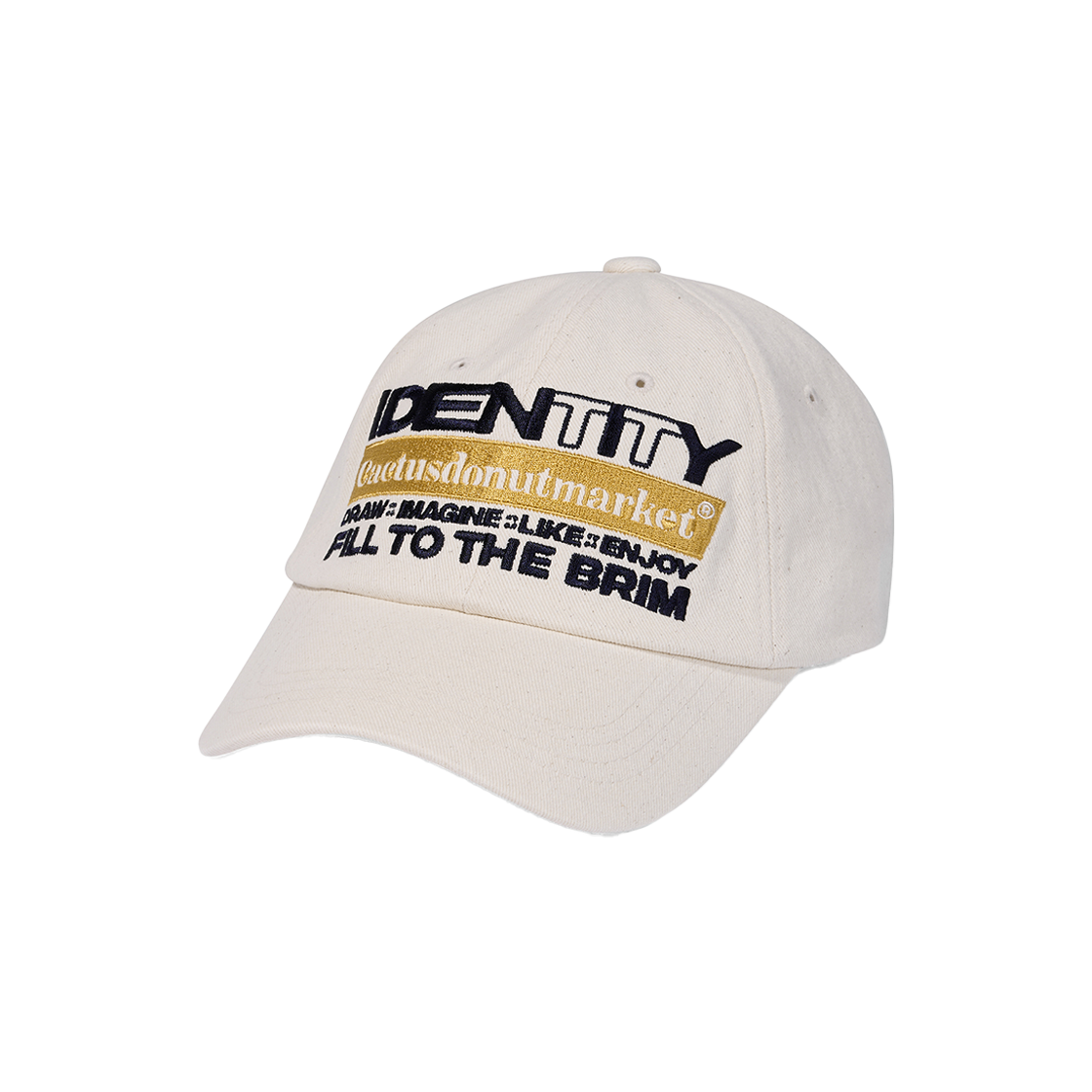 캑터스도넛마켓 아이덴티티 빈티지 볼캡 크림(Cactusdonutmarket Identity Vintage Ball Cap - Cream) - 2