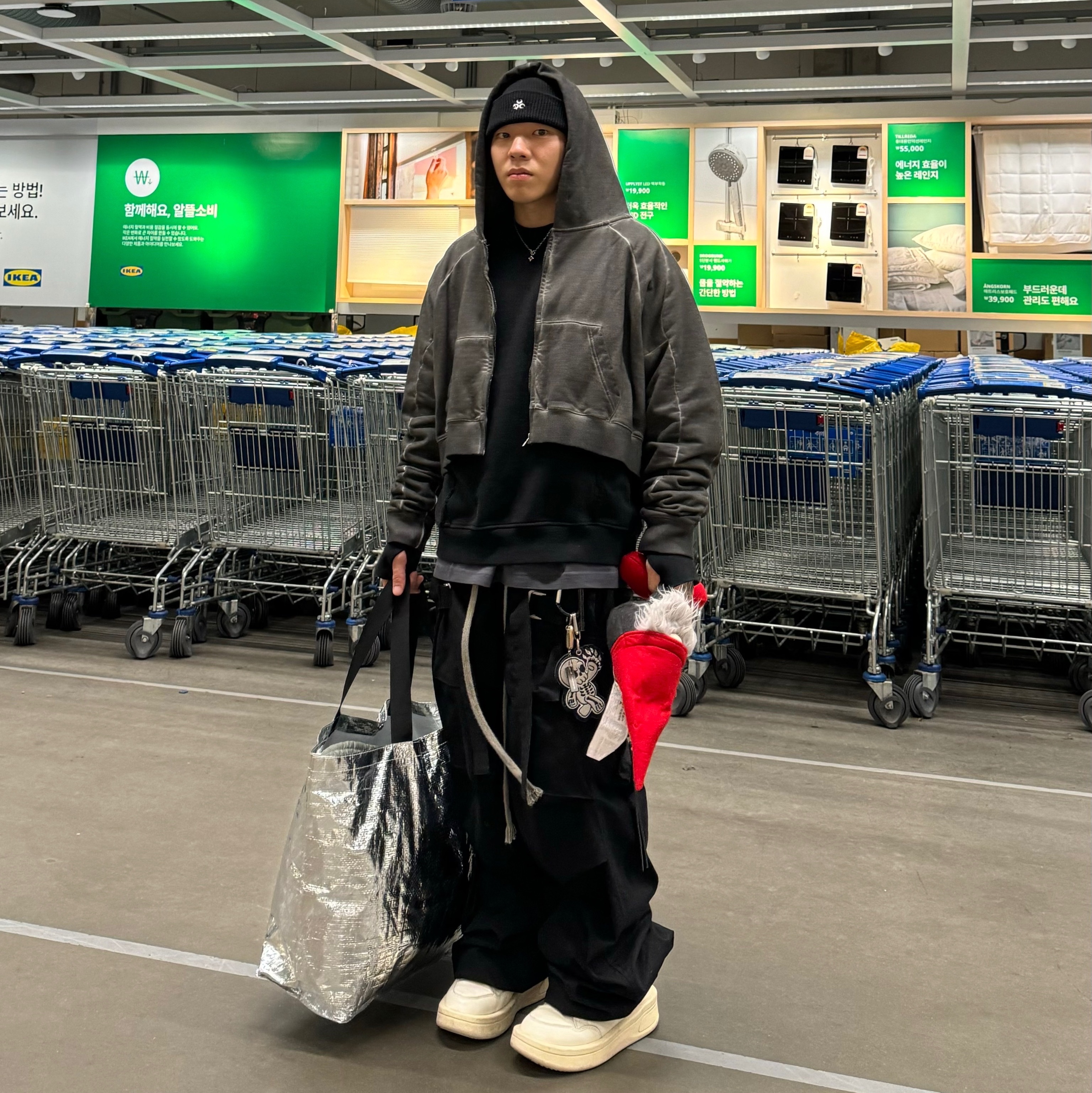 Converse x Drkshdw Turbowpn Egret 착용 스타일 - 5