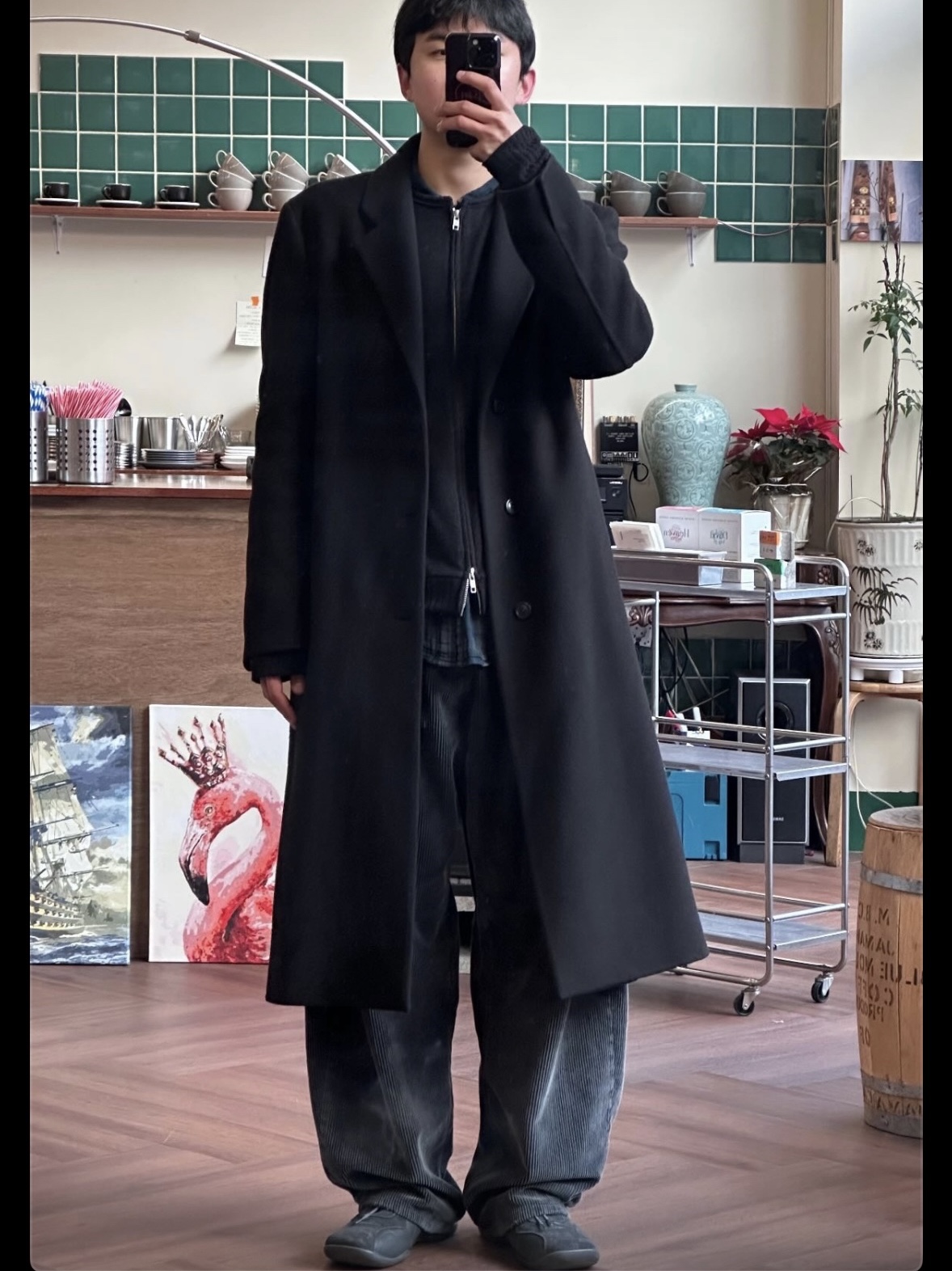 Pemont Square Gray 착용 스타일
