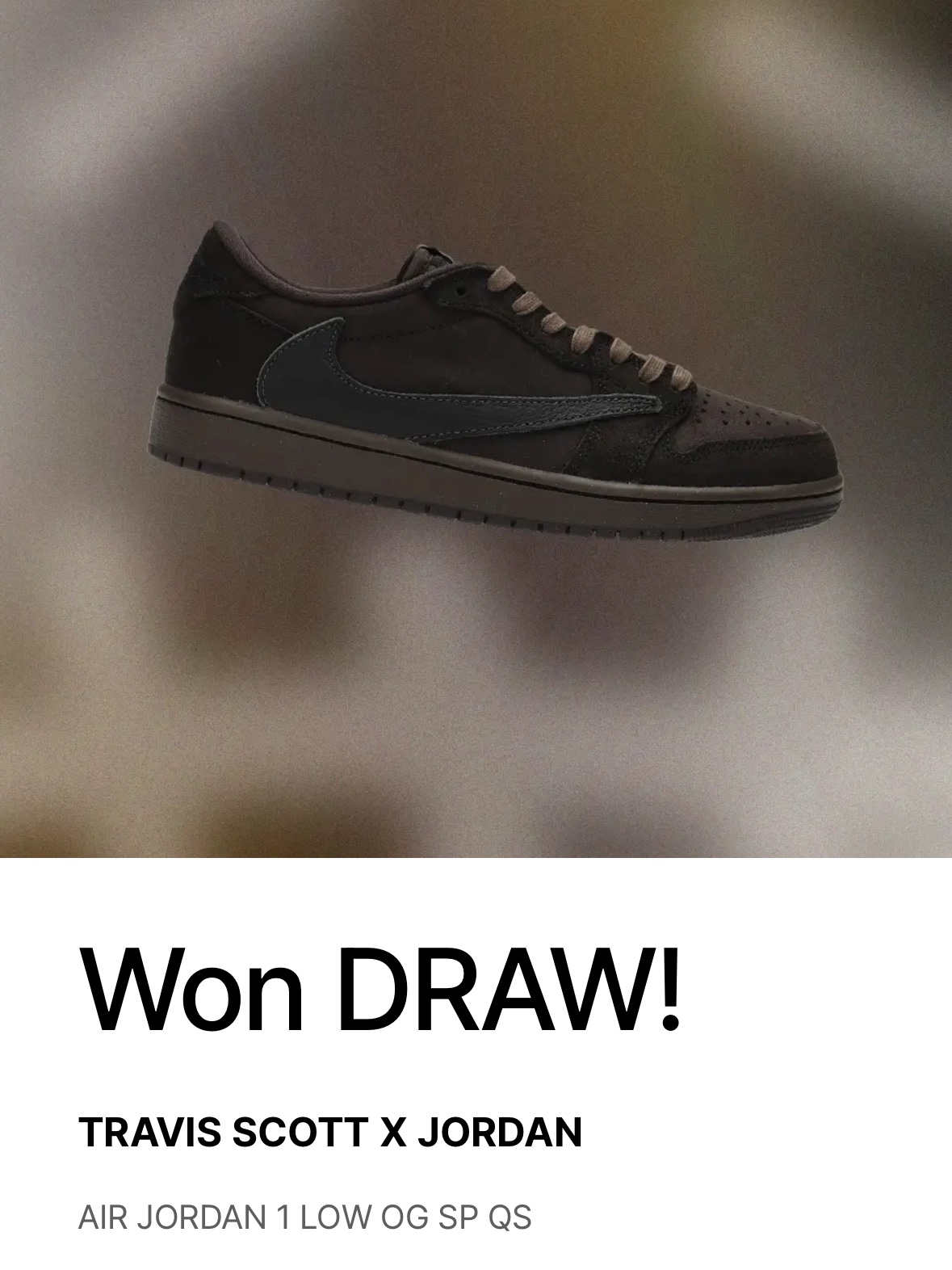 Jordan 1 x Travis Scott Retro Low OG SP Velvet Brown and Dark Mocha 착용 스타일 - 1