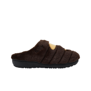 Subu x BAPE Ape Head Puffer Sandals Brown