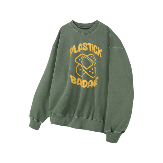 DBCG Plastick Bandage Double Bandage Crew Neck Pigment Green