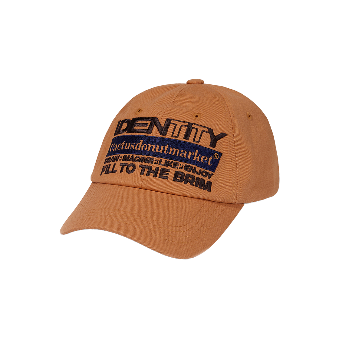 캑터스도넛마켓 아이덴티티 빈티지 볼캡 오렌지(Cactusdonutmarket Identity Vintage Ball Cap - Orange) - 2