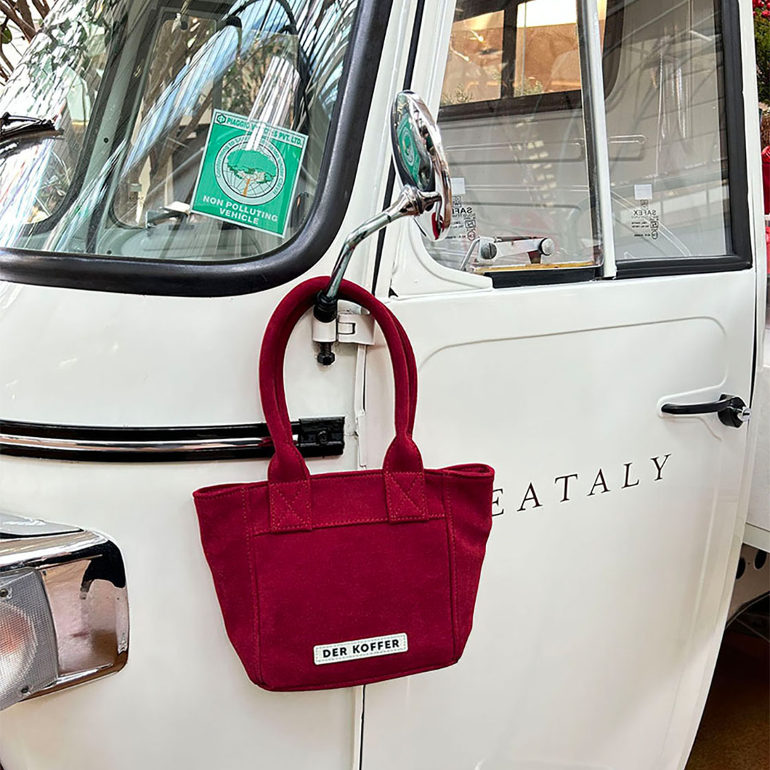 델 코퍼 쇼퍼 스웨이드 미니 레드(Der koffer Shopper Suede Mini Red) - 3
