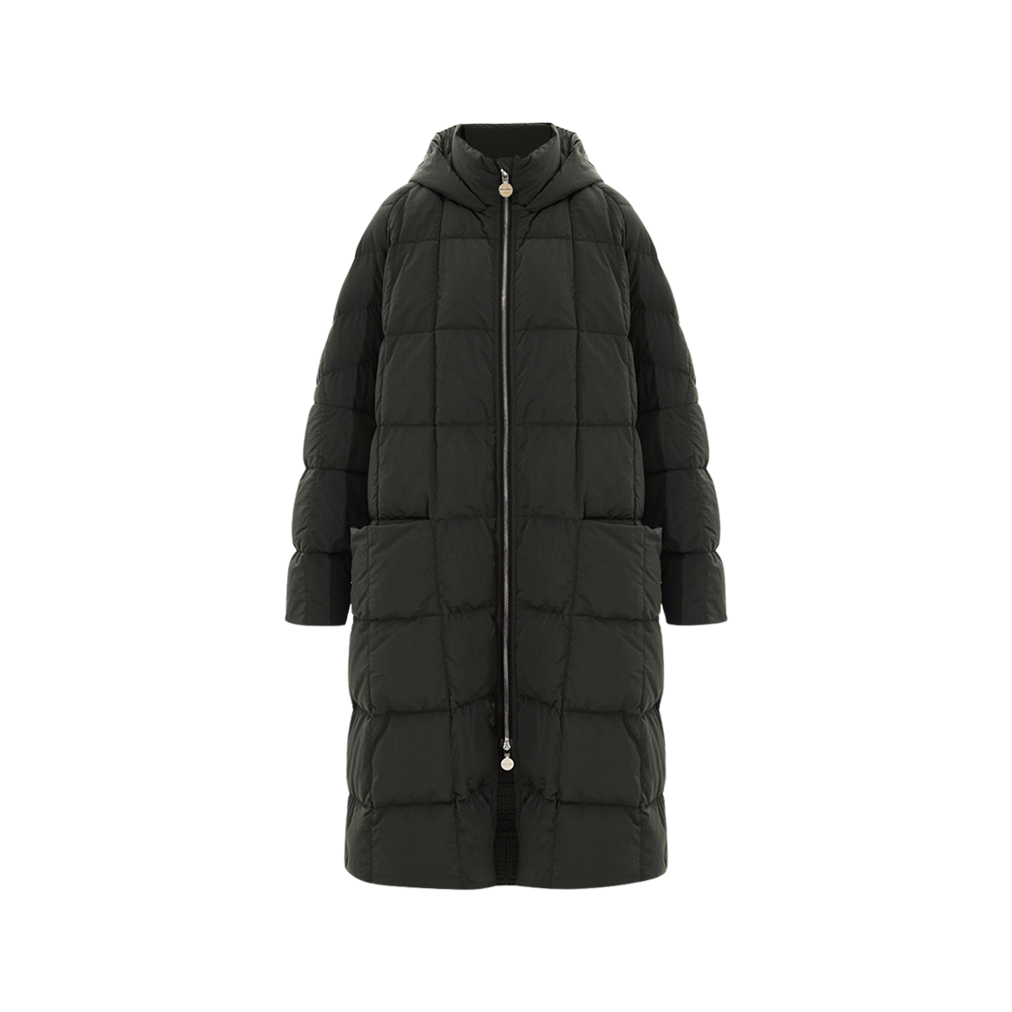 IENKI IENKI｜DOWN JACKETS (PYRAMIDE-LEON BLACK) Ienki Ienki Pyramid Leon Long Down Jacket In Black | ModeSens