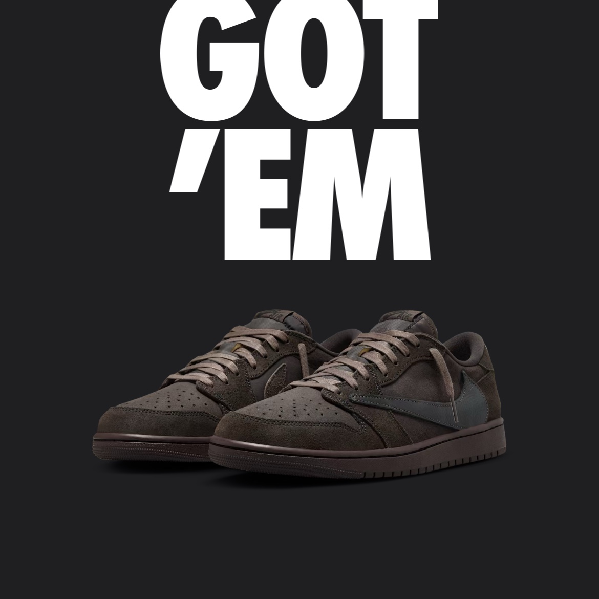 Jordan 1 x Travis Scott Retro Low OG SP Velvet Brown and Dark Mocha 착용 스타일