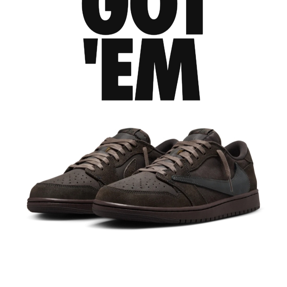 (PS) Jordan 1 x Travis Scott Retro Low OG SP Velvet Brown and Dark Mocha 착용 스타일