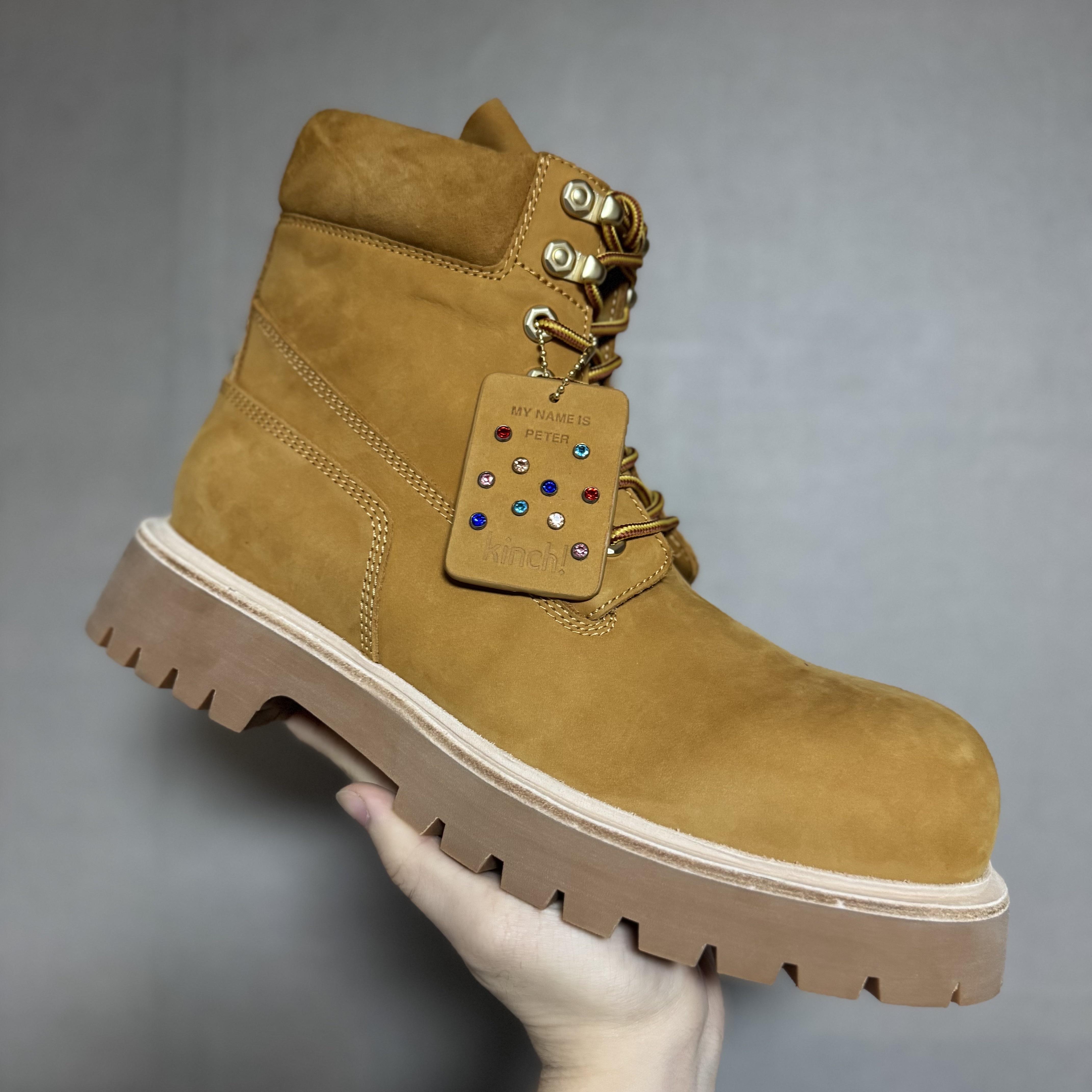 Kinchi x My Name Is Peter Boots - 888 (a) Yellow 착용 스타일 - 3