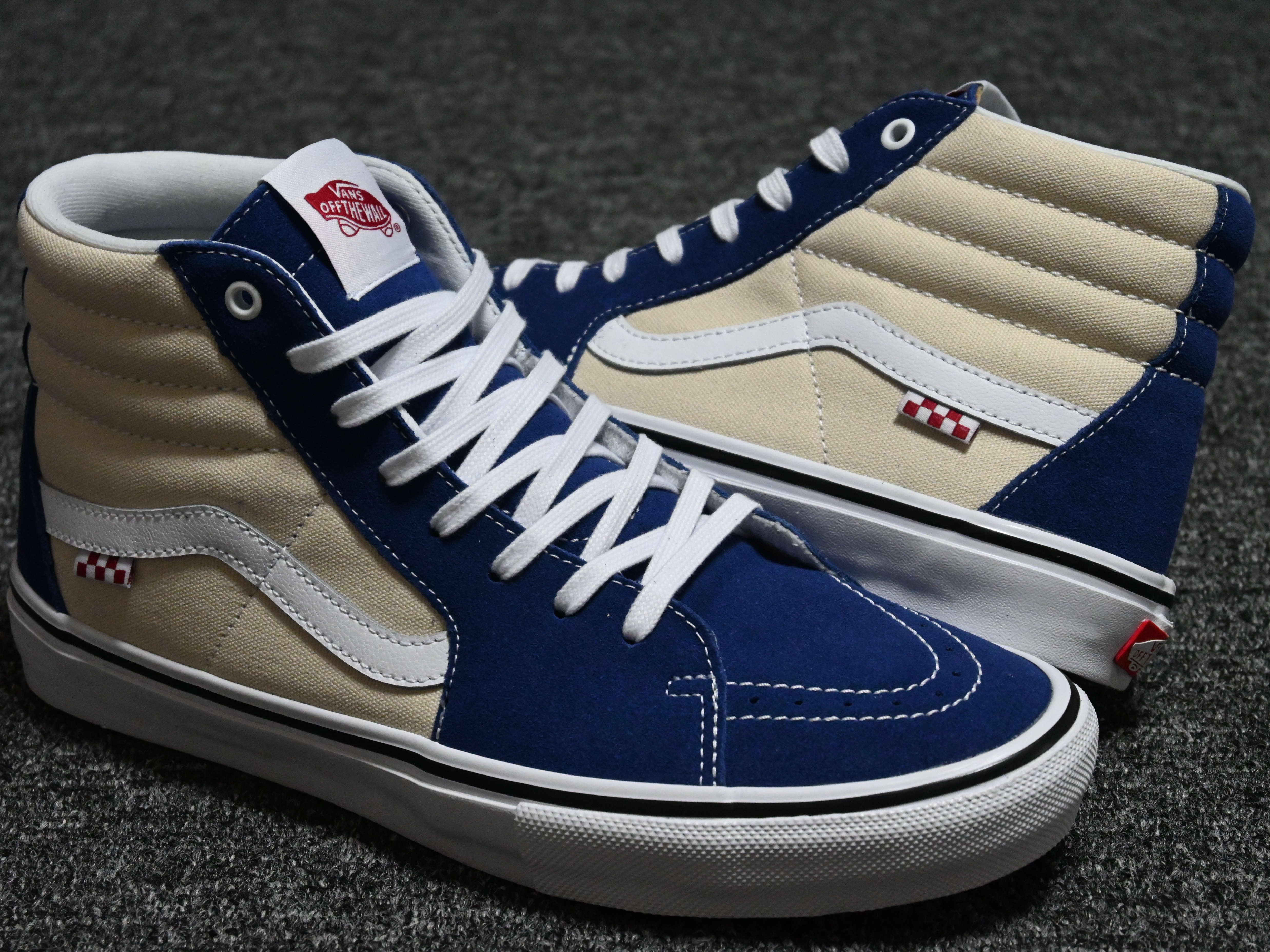 Vans Skate Sk8-Hi Blue White 착용 스타일