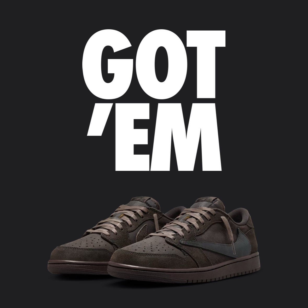 Jordan 1 x Travis Scott Retro Low OG SP Velvet Brown and Dark Mocha 착용 스타일