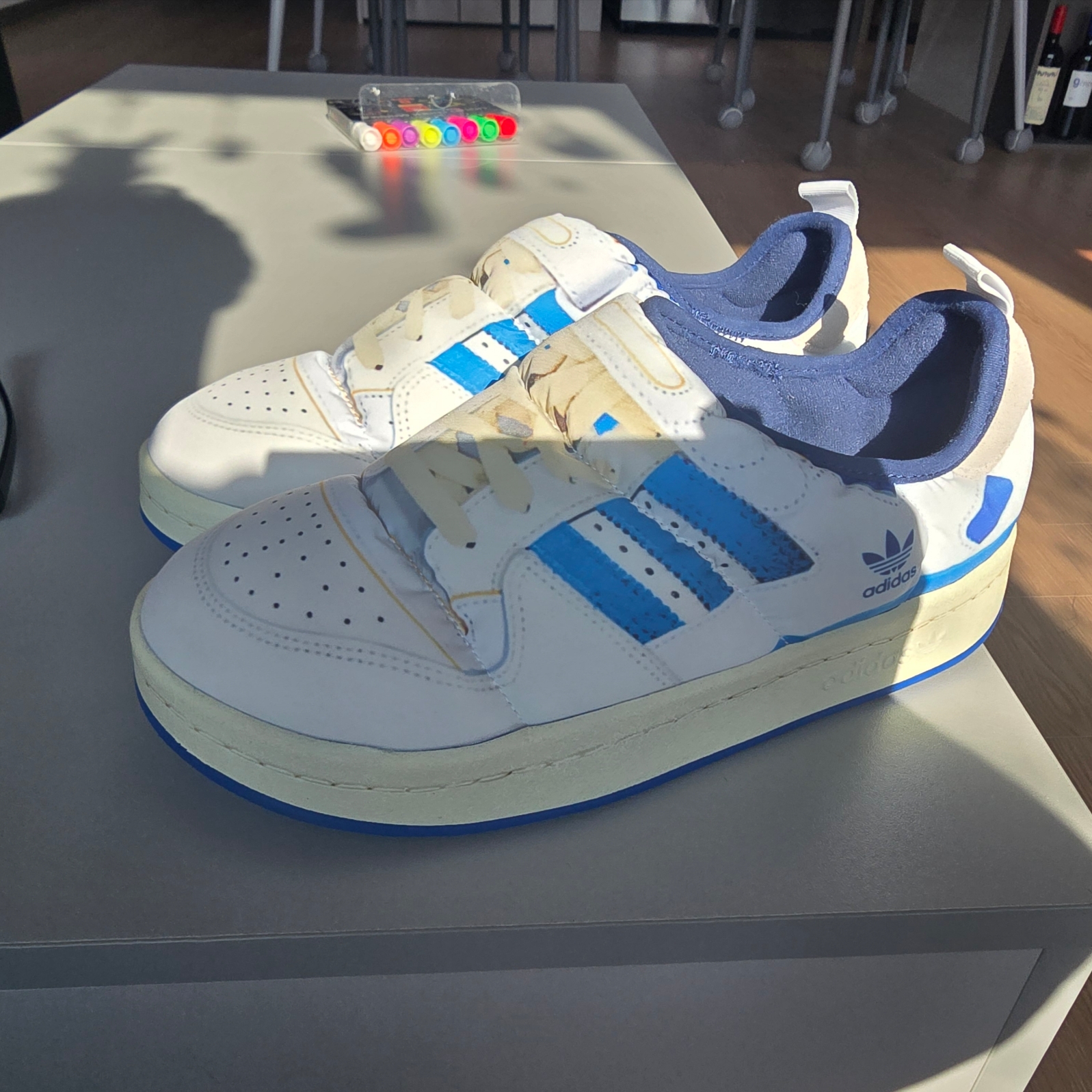 Adidas Puffylette Forum 84 Cloud White 착용 스타일