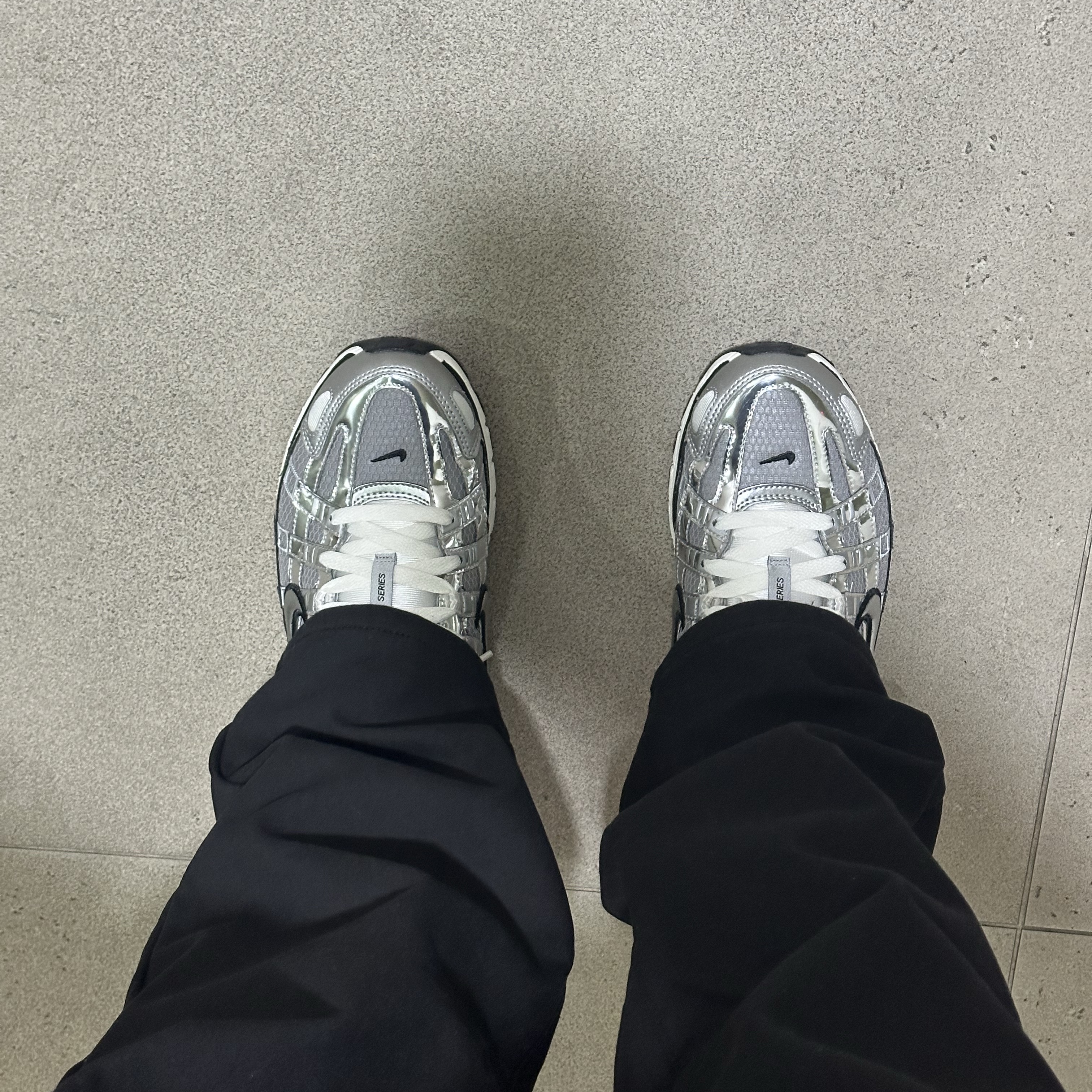 Nike P-6000 Metallic Silver, Nike NSW Puffer Jacket Fir - Asia 착용 스타일 - 2