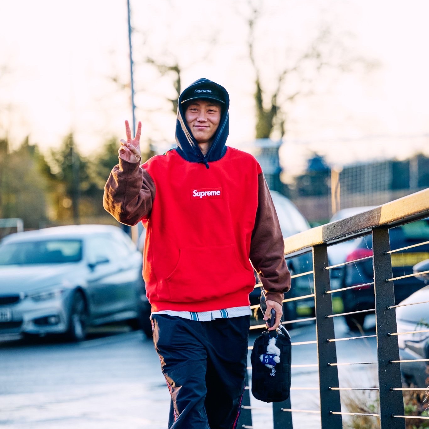 Supreme Box Logo Hooded Sweatshirt Multicolor - 24FW 착용 스타일