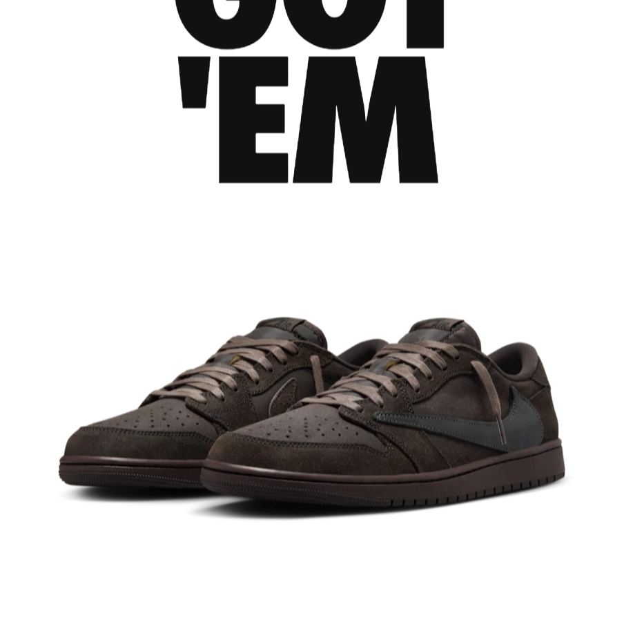Jordan 1 x Travis Scott Retro Low OG SP Velvet Brown and Dark Mocha 착용 스타일